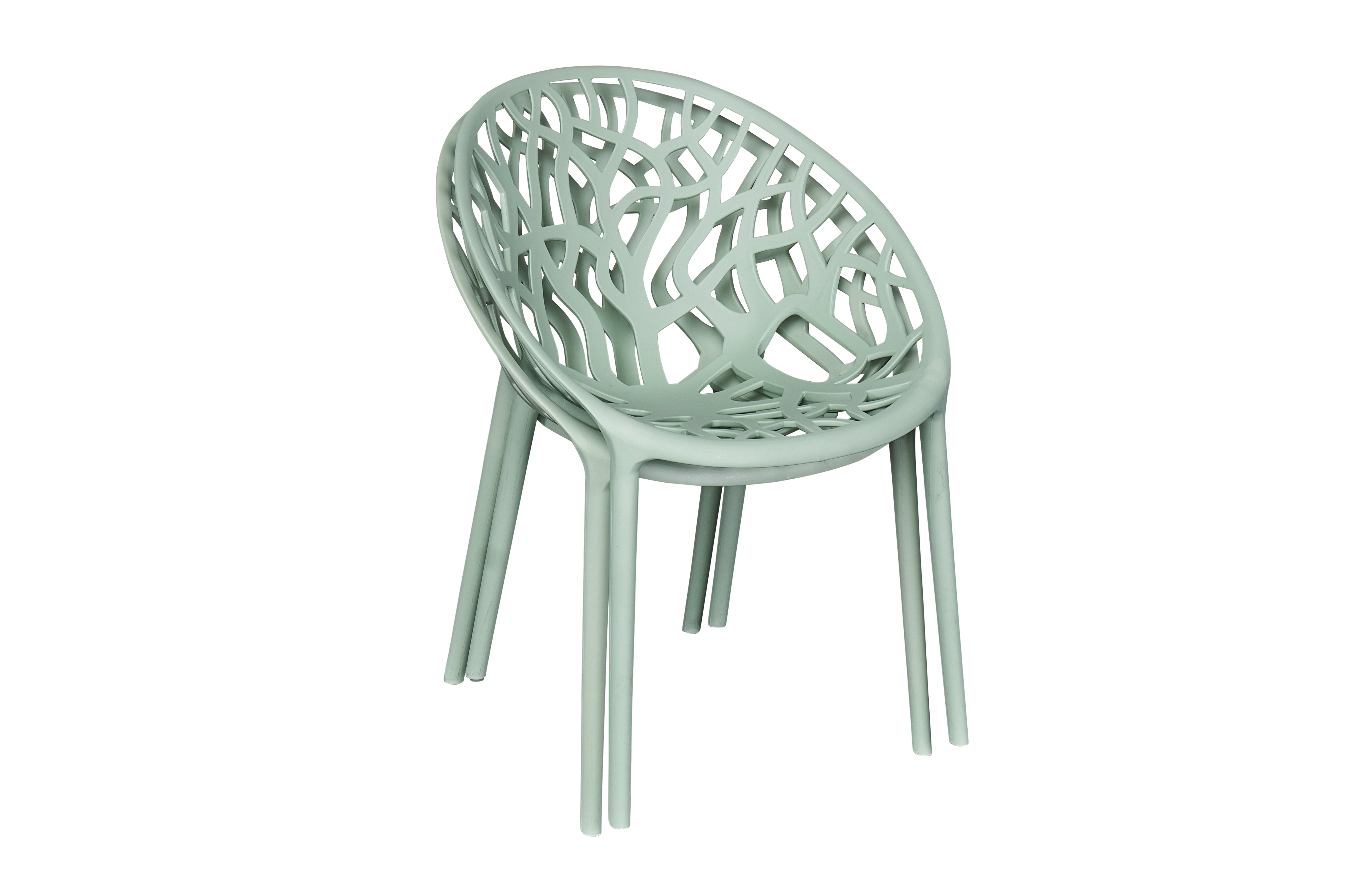 Stapelstuhl Bilby Gartenstuhl Bistrostuhl Kunststoffstuhl Grün