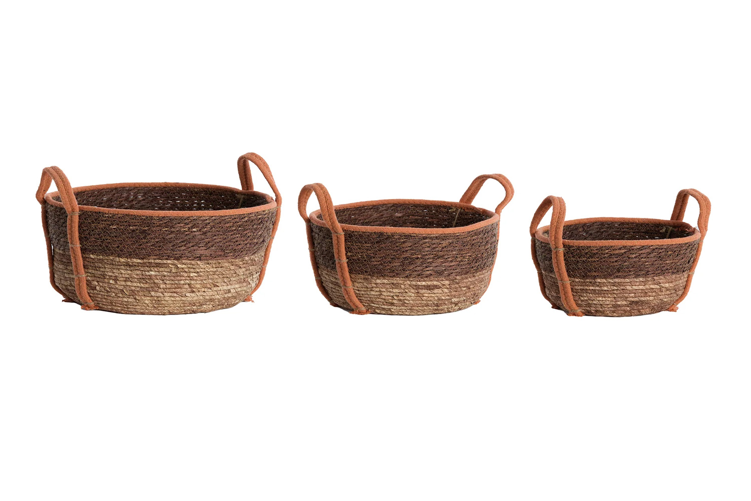 Aufbewahrungskörbe KINSALE 3er Set von Light & Living Korb Ø33x23cm Terracotta