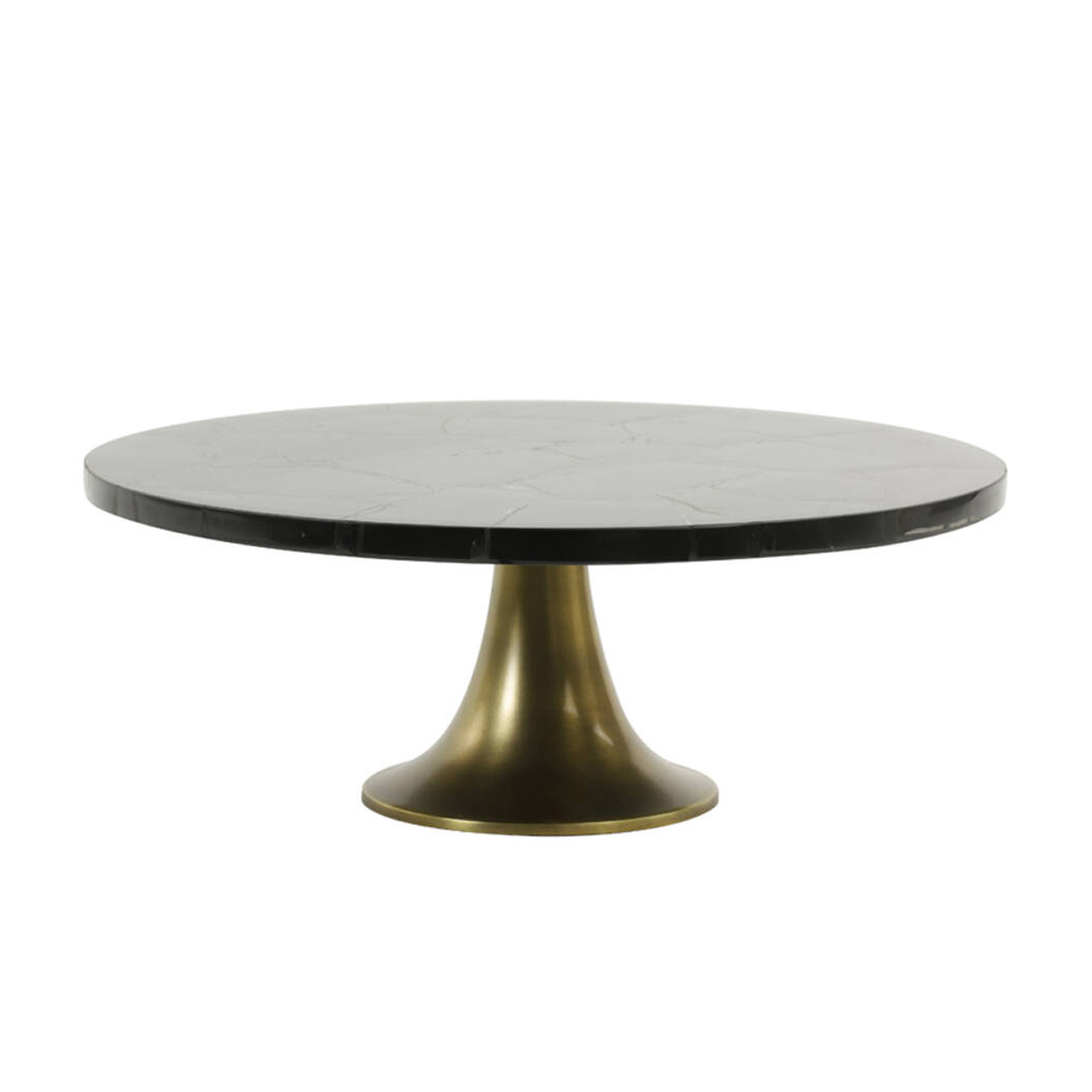 Schale auf Fuß LAYO von Light & Living Ø40x15 cm Servierplatte Schwarz+Antik Bronze Schale auf Fuß LAYO von Light & Living Ø40x15 cm Servierplatte Schwarz+Antik Bronze