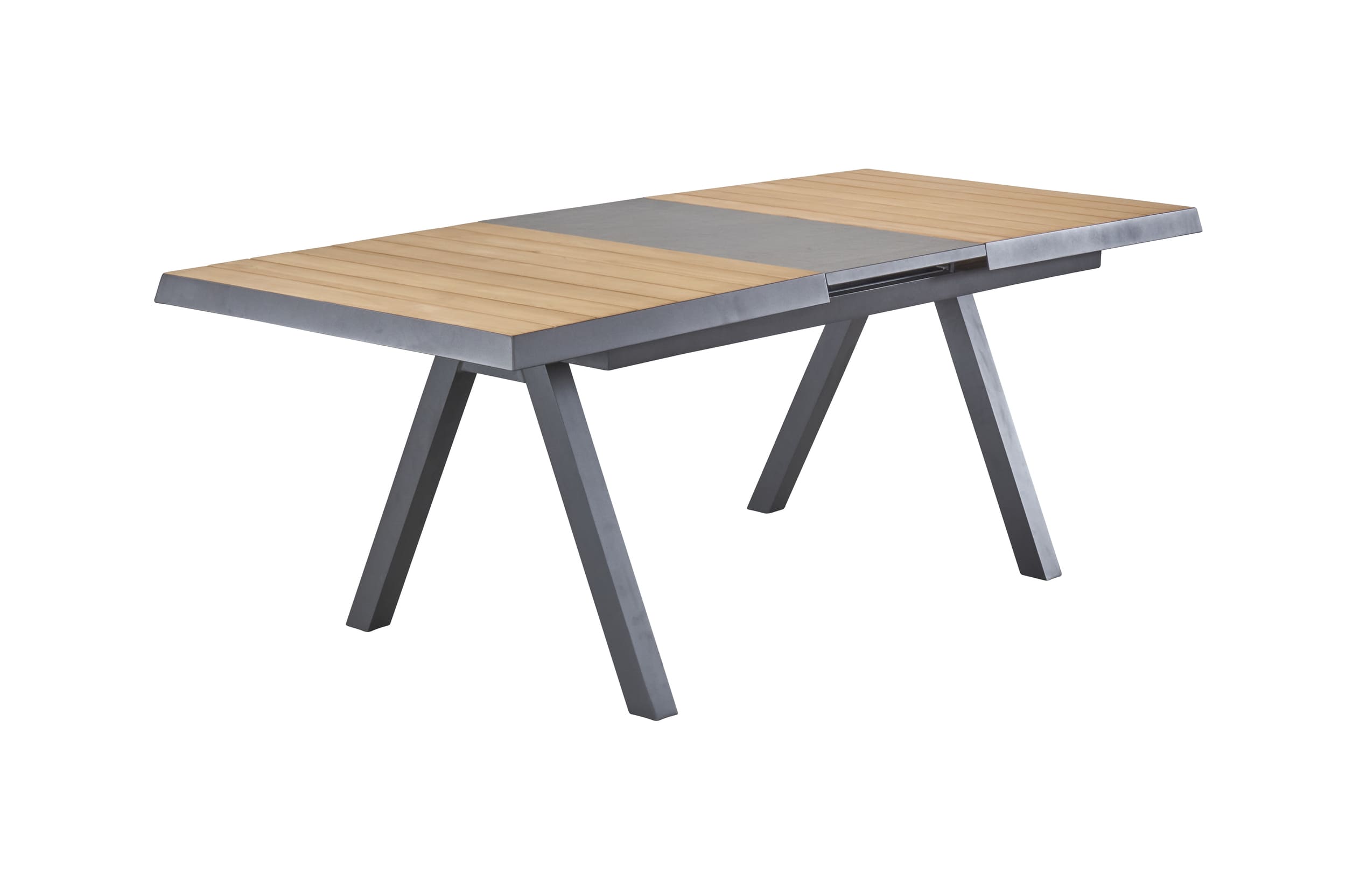 Gartentisch Texas Ausziehtisch mit Synchronauszug Teakholz 160/210x100cm