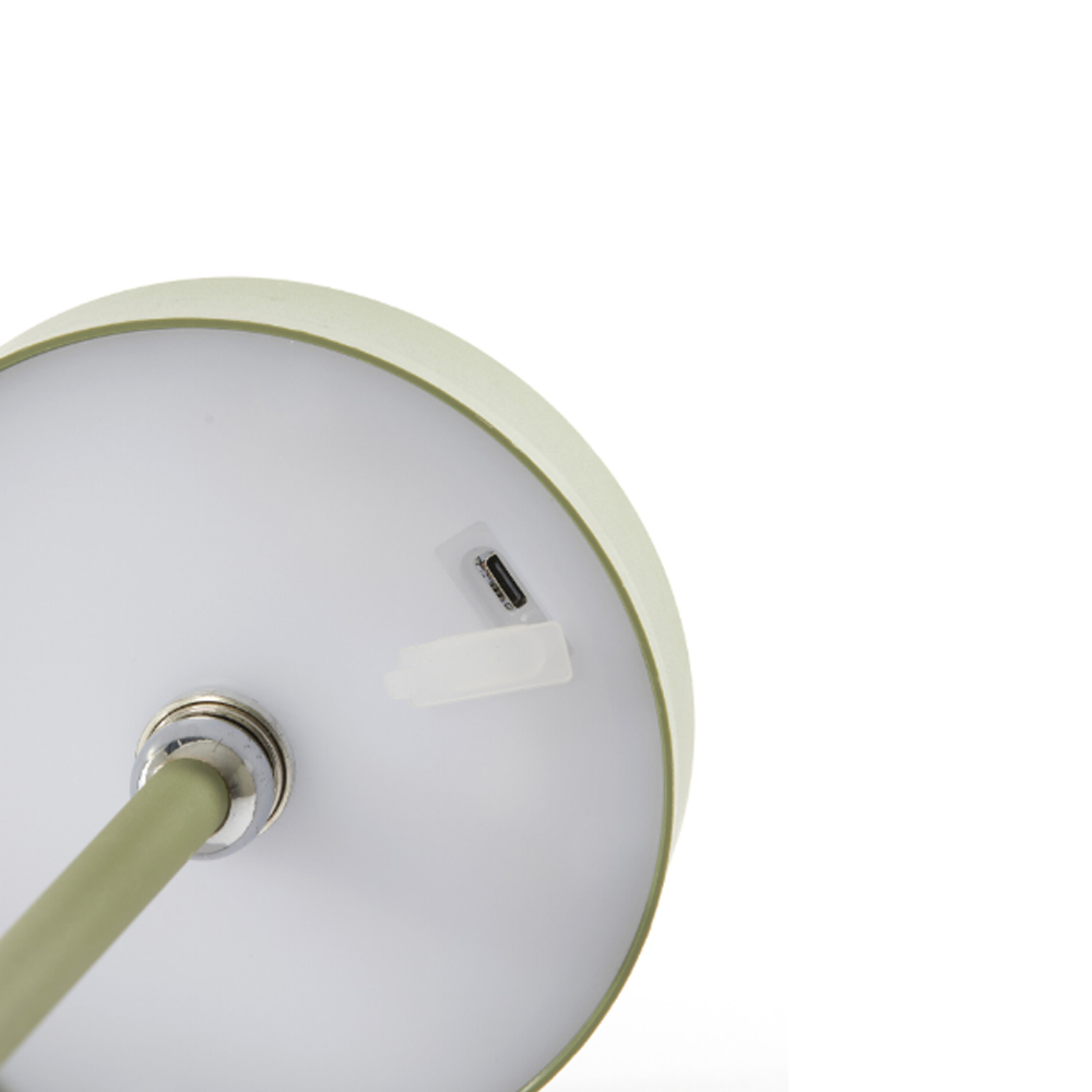 LED Tischleuchte AMPEHA von Light & Living Ø13x47 cm Lampe Olivgrün