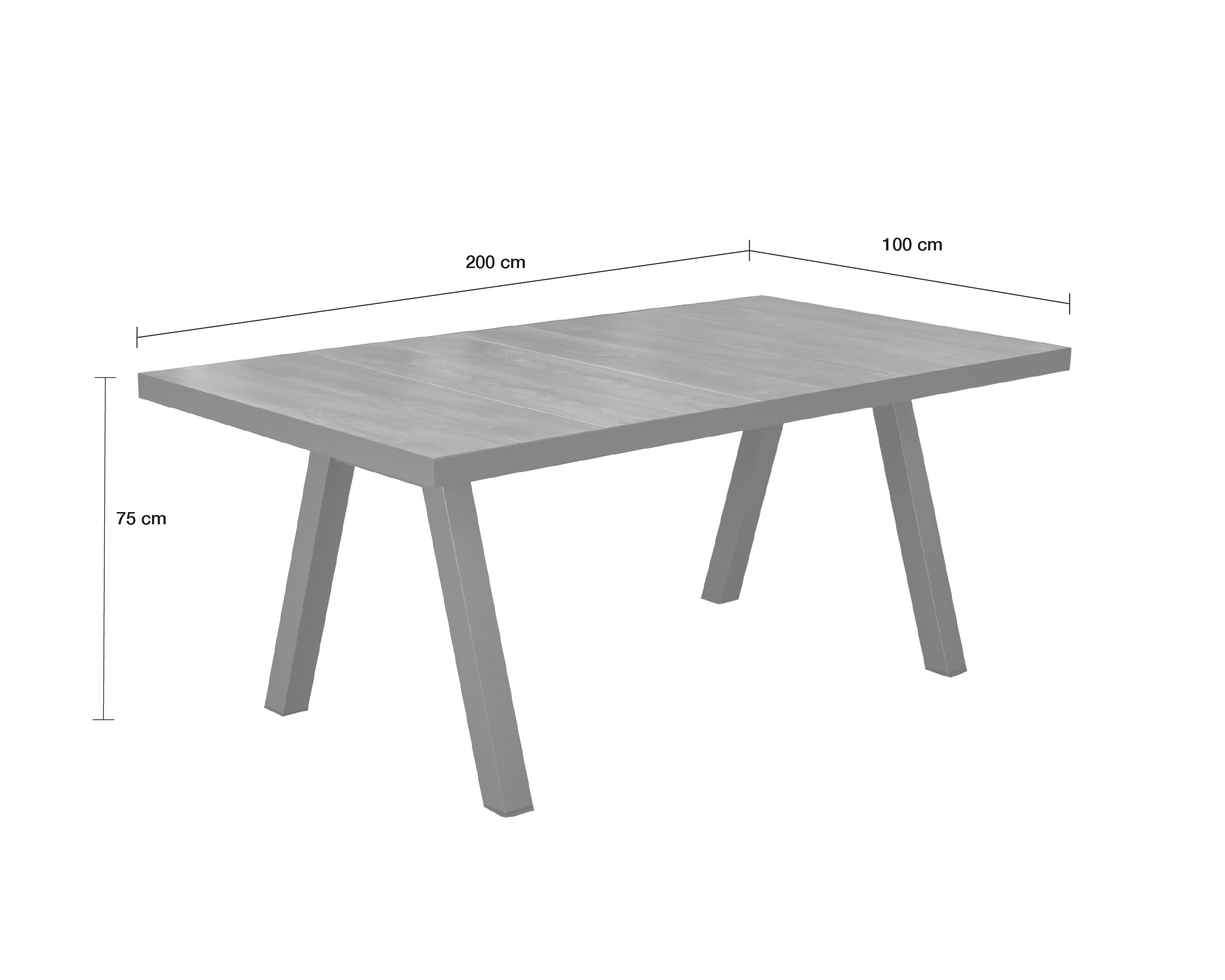 Keramiktisch Gartentisch Nizza Esstisch 200x100x75cm Stativ-Gestell anthrazit Keramiktisch Gartentisch Nizza Esstisch 200x100x75cm Stativ-Gestell anthrazit