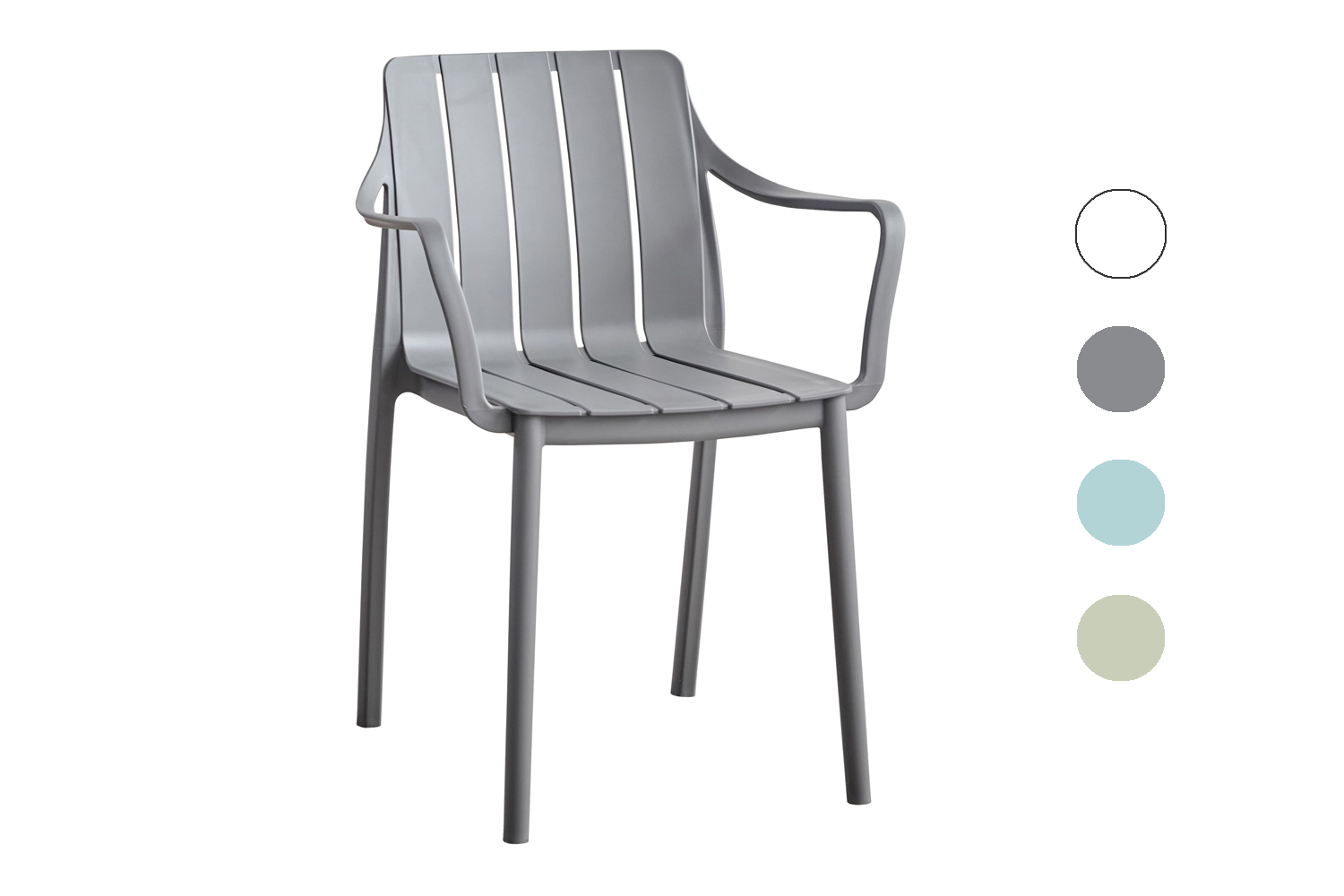 Stapelstuhl Ecuador Gartenstuhl Bistrostuhl Kunststoffstuhl Anthrazit