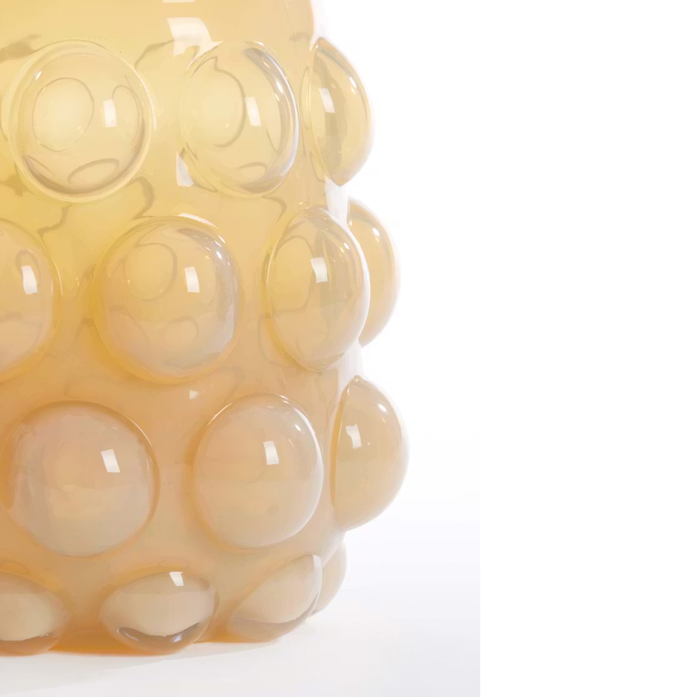 Dekovase Vase HAROA von Light & Living Blumenvase Ø24x30 cm Glas Hellgelb