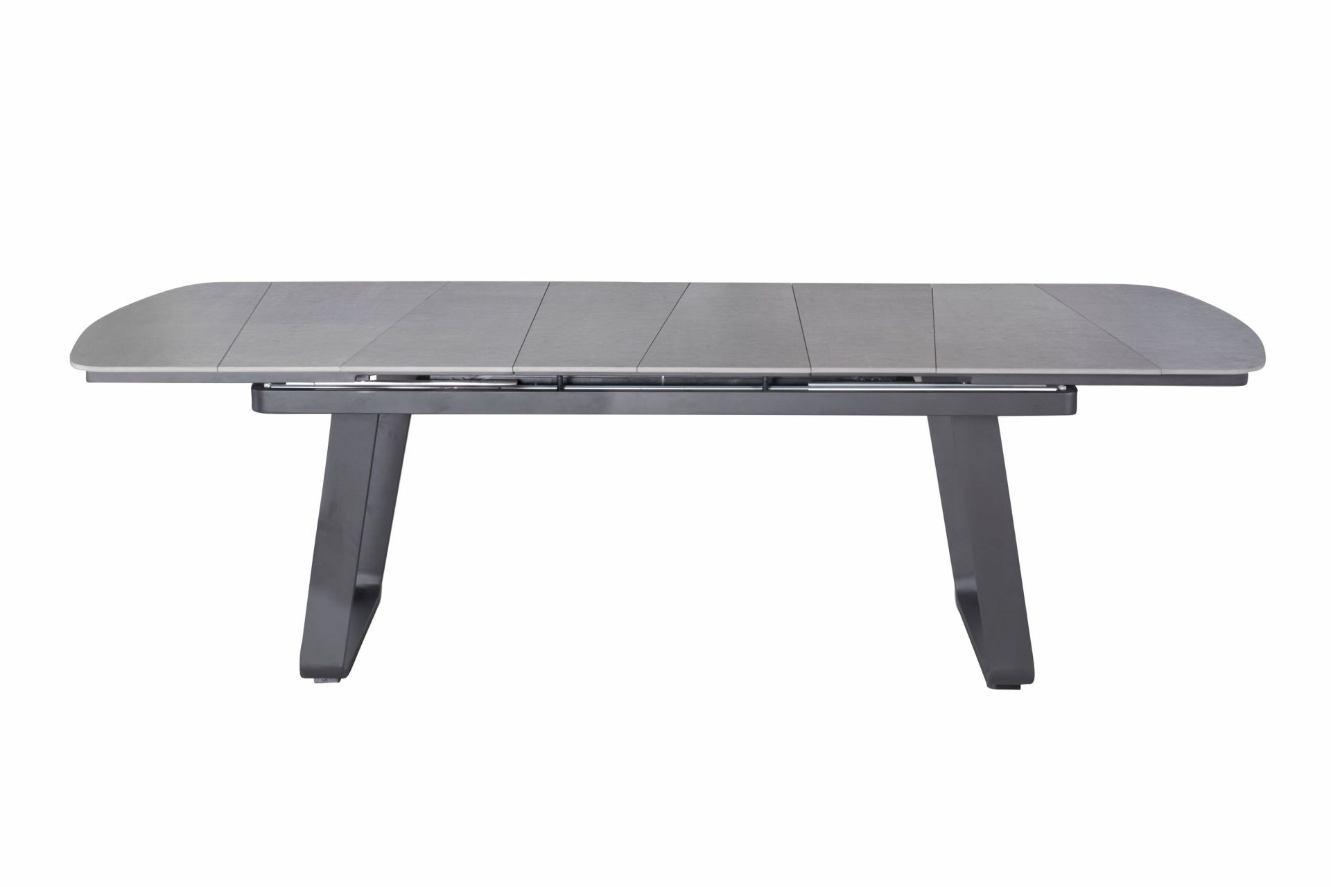 Gartentisch Ohio Ausziehtisch mit Synchronauszug 200/260x100cm grau