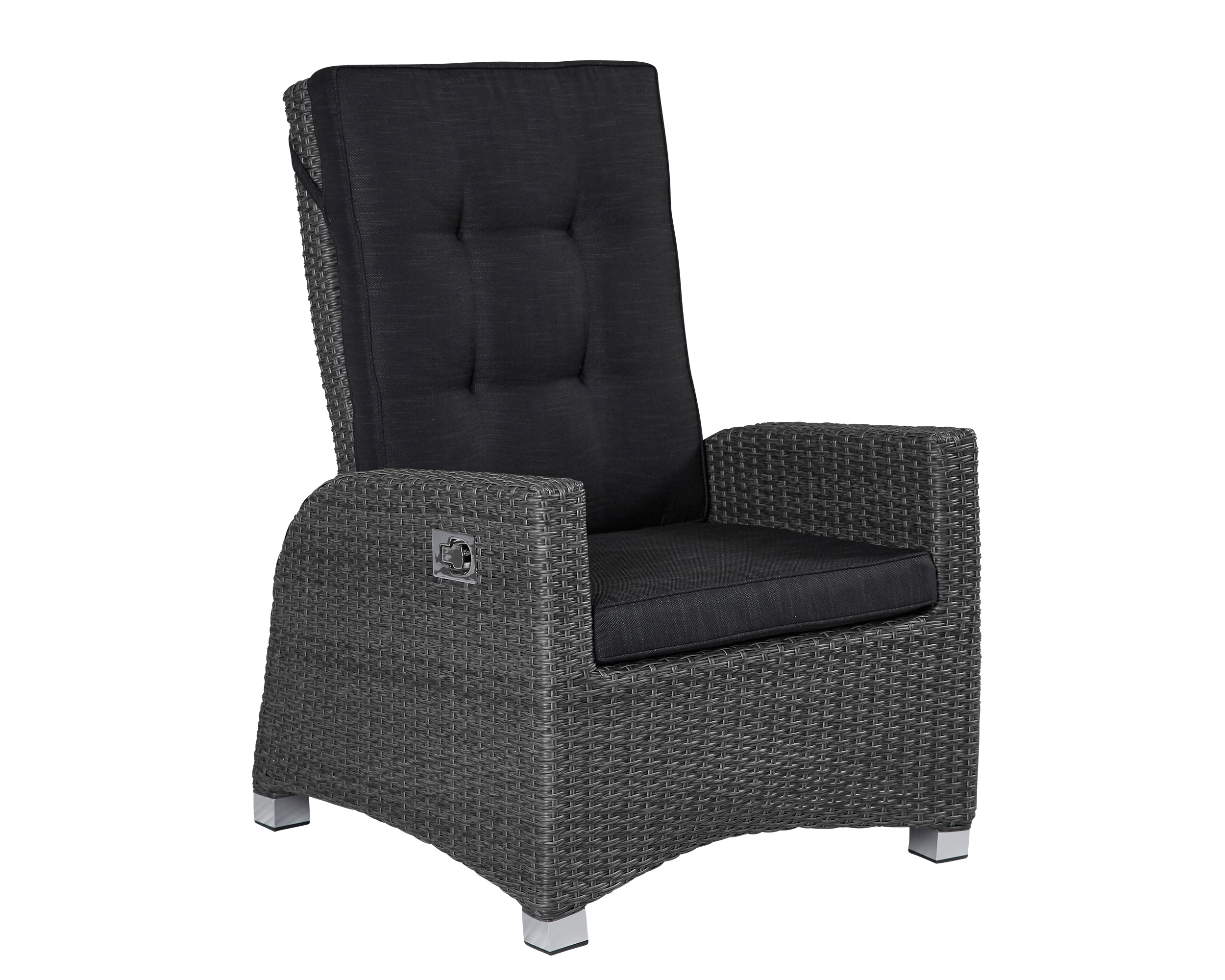 Living Verstellsessel Kansas Gartensessel Liegesessel Loungesessel grau-mix Living Verstellsessel Kansas Gartensessel Liegesessel Loungesessel grau-mix