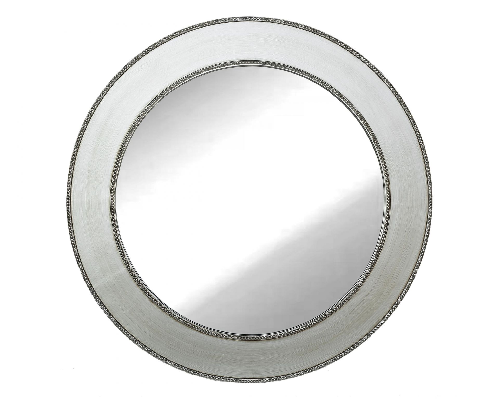 Wandspiegel »Antik« Ø90 cm silber im Landhaus-Stil rund XL Flurspiegel