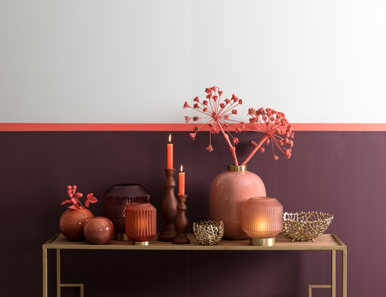 Dekovase Vase CHOW von Light & Living Blumenvase Tischvase pink Ø24x31 cm Dekovase Vase CHOW von Light & Living Blumenvase Tischvase pink Ø24x31 cm