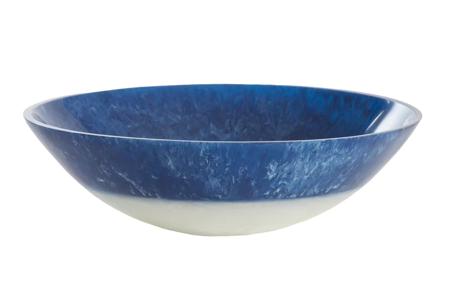 Dekoschale Schale BINANGA von Light & Living Ø26x7,5 cm Kunststoff Blau-Weiß