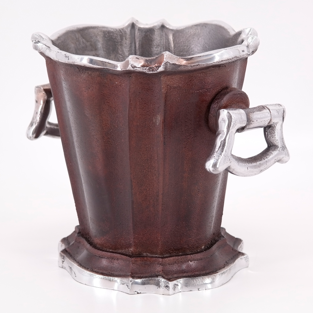 Weinkühler Sektkühler von PTMD Flaschenkühler mit Henkel Aluminiumguss Weinkühler Sektkühler von PTMD Flaschenkühler mit Henkel Aluminiumguss