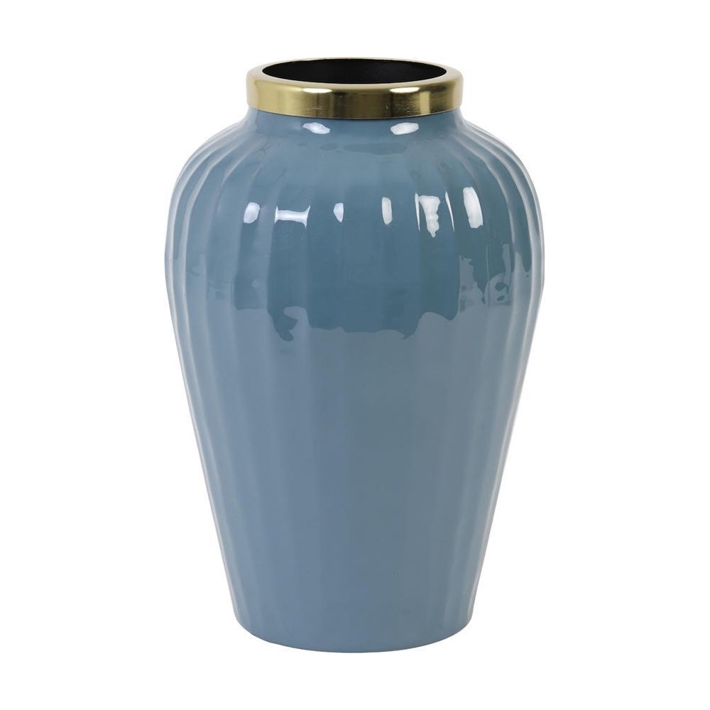 Dekovase Vase ZUNYI von Light & Living Blumenvase Tischvase Blau Ø20x30 cm Dekovase Vase ZUNYI von Light & Living Blumenvase Tischvase Blau Ø20x30 cm