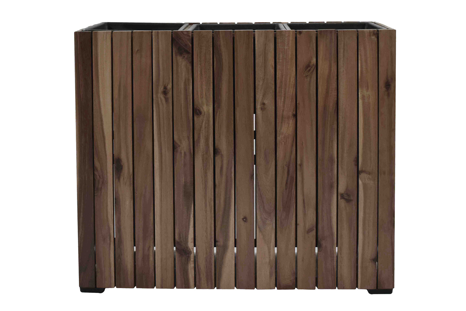 Pflanzgefäß Colorado 2 Pflanzkasten Blumenkasten Akazienholz 79x28x62 cm mit Einsatz Pflanzgefäß Colorado 2 Pflanzkasten Blumenkasten Akazienholz 79x28x62 cm mit Einsatz