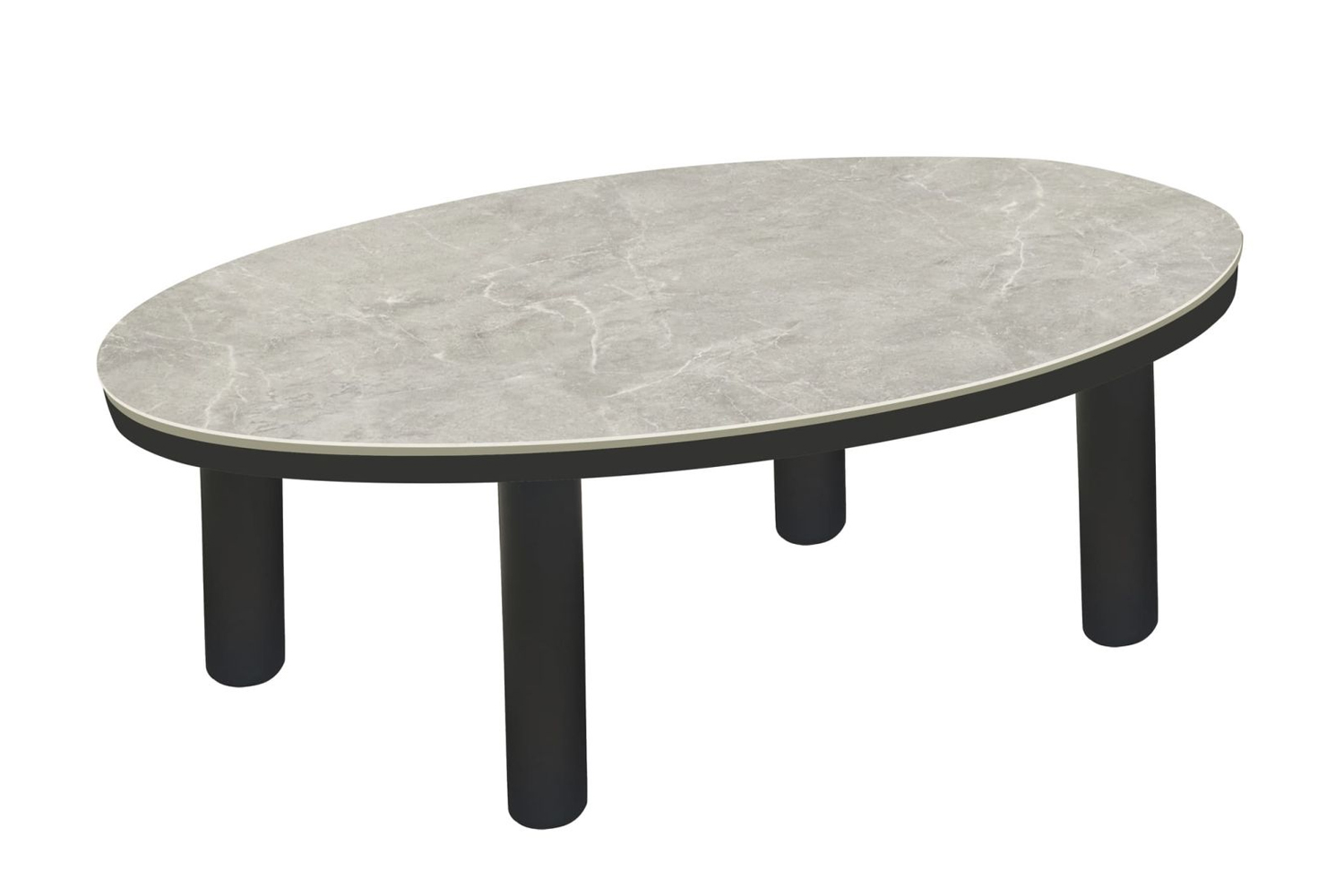 Couchtisch Madison Gartentisch Loungetisch 110x69x35 cm Anthrazit-Keramik Couchtisch Madison Gartentisch Loungetisch 110x69x35 cm Anthrazit-Keramik