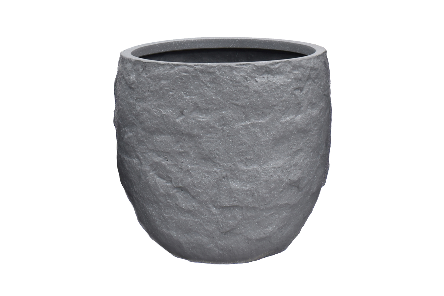 Pflanzgefäß The Rock Pflanzkasten Blumenkasten 45x40 cm Steinoptik Grau