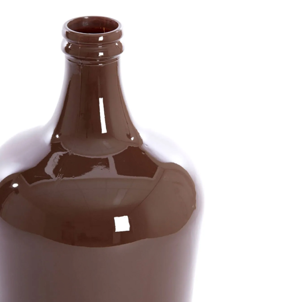 Kopie von Dekovase Vase INCA von Light & Living Blumenvase Ø27x42 cm Glas Braun Glänzend #1