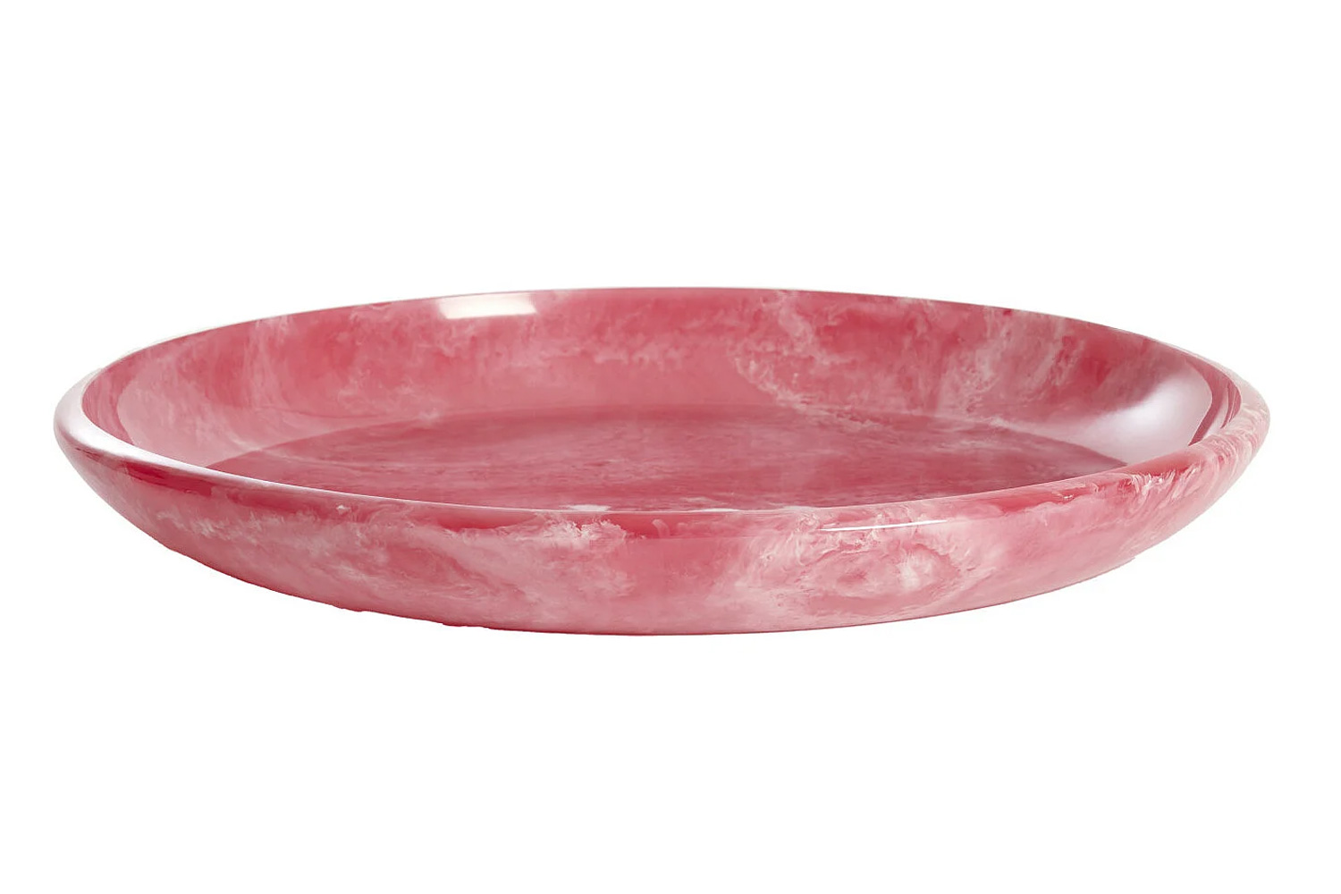 Dekoschale Schale BELAWAN von Light & Living Ø44x4 cm Kunststoff Pink