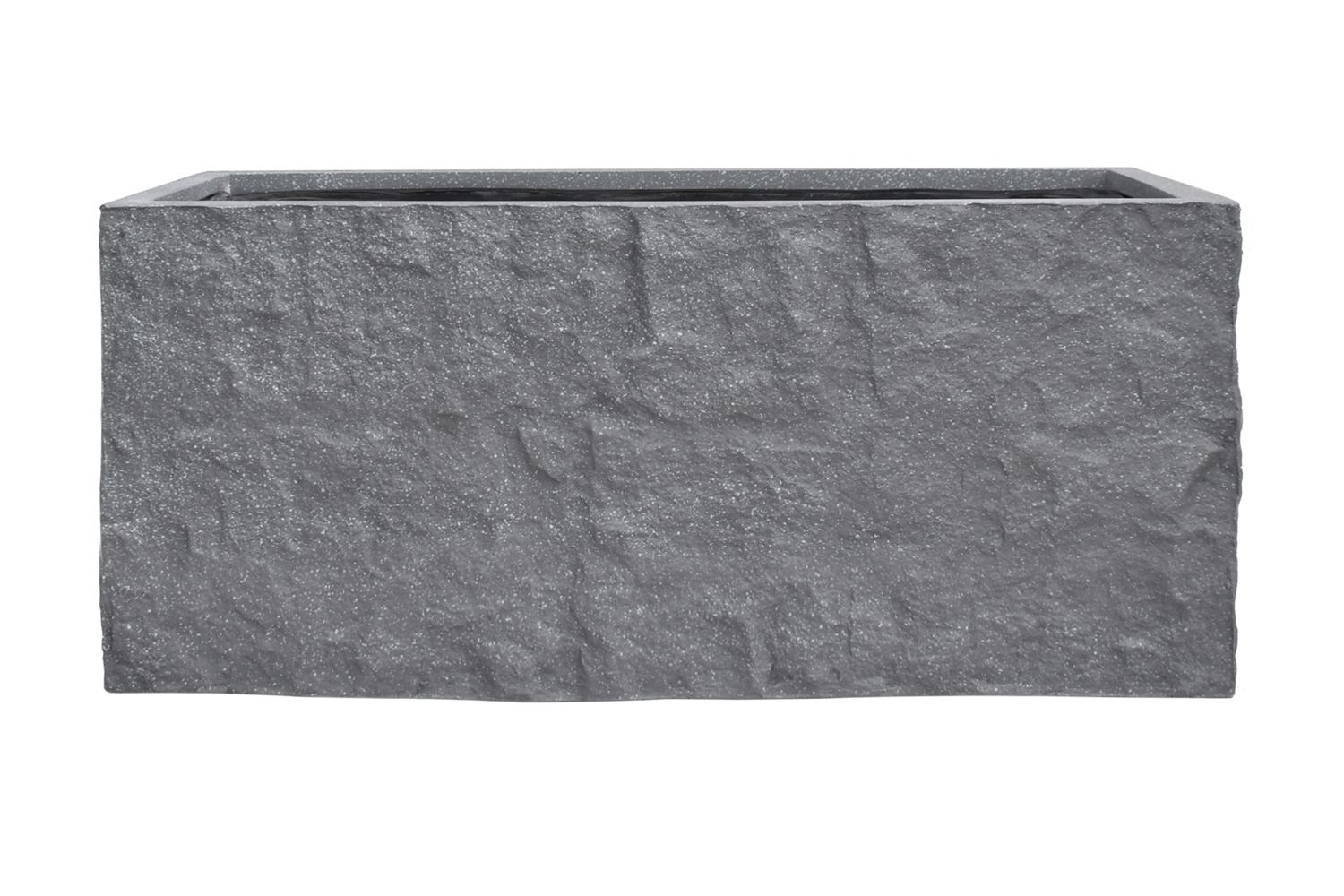 Pflanzgefäß The Rock Pflanzkasten Blumenkasten 33x83x38 cm Grau-Gepunktet