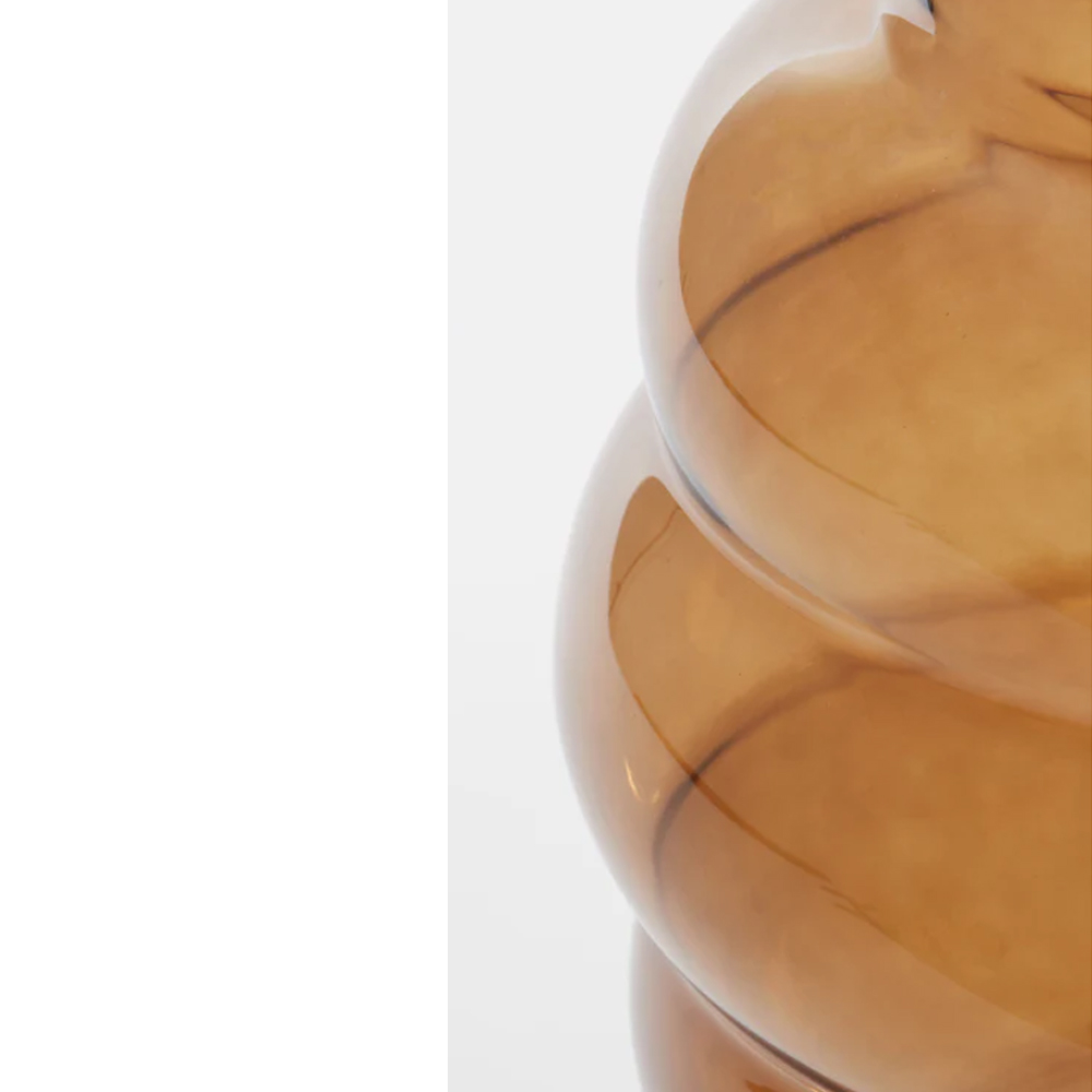 Tischleuchte MISTY von Light & Living Ø30x46 cm Lampe braunes Glas-schwarz Tischleuchte MISTY von Light & Living Ø30x46 cm Lampe braunes Glas-schwarz