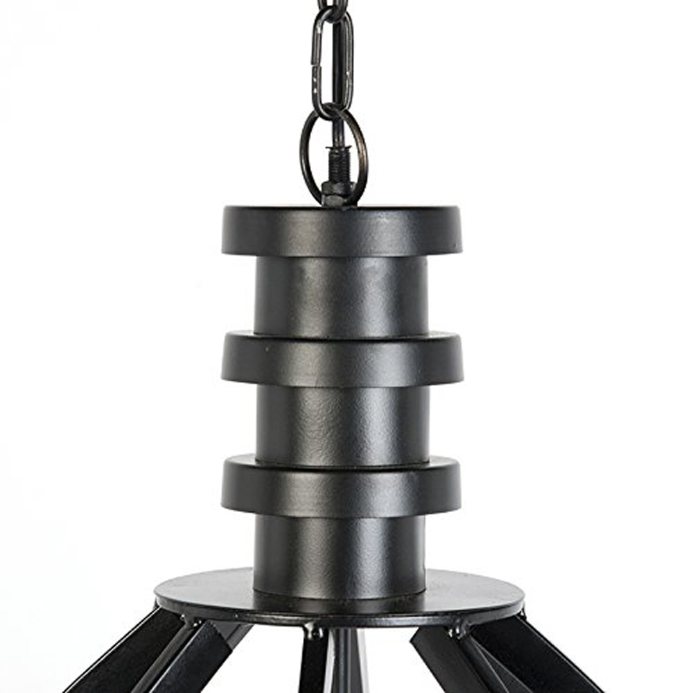Deckenleuchte Hängeleuchte RUDO von Light & Living Lampe Ø53x63,5 cm Schwarz
