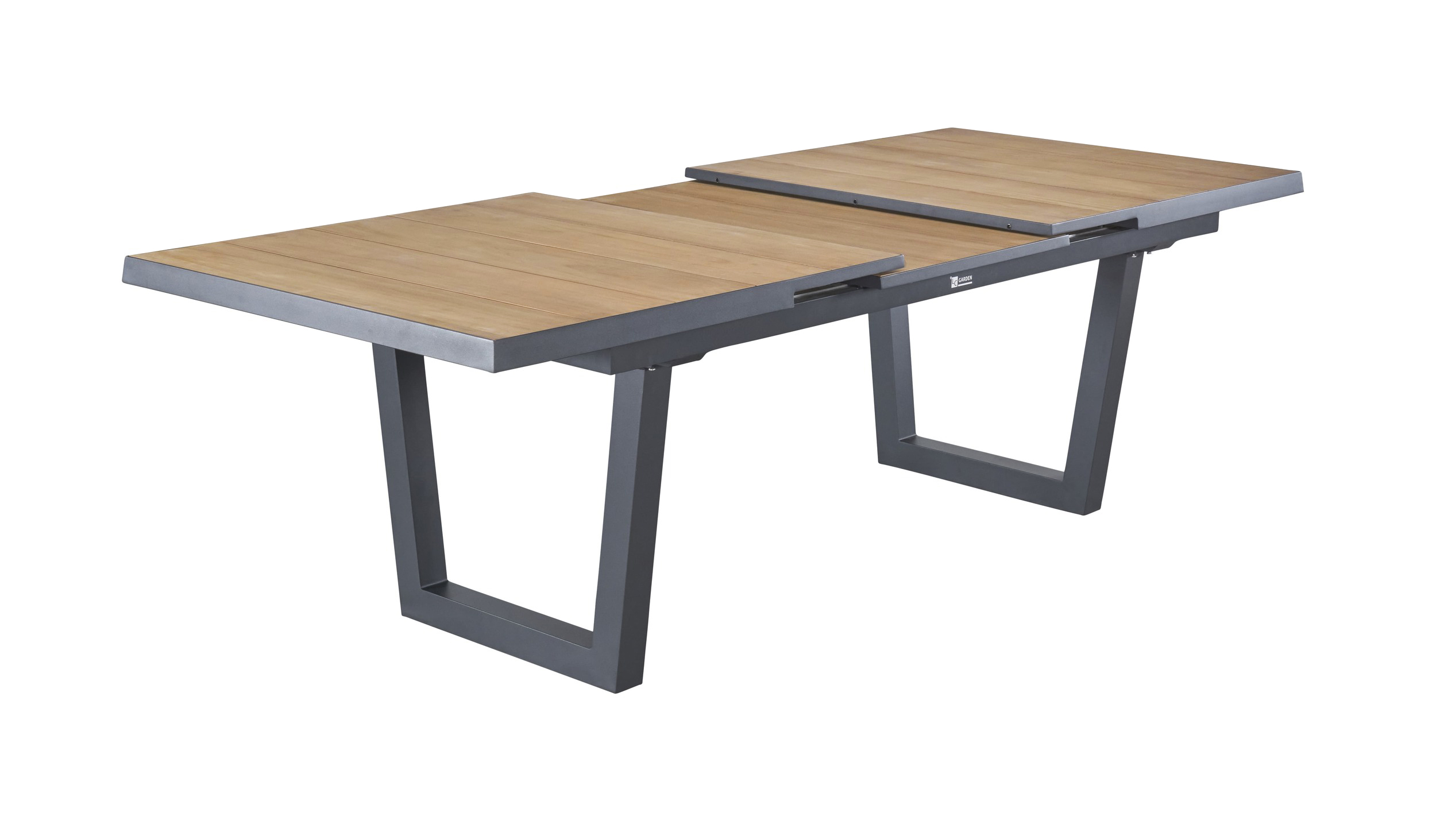 Gartentisch Texus Ausziehtisch mit Synchronauszug Teakholz 200/260x100cm