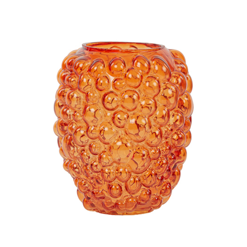Dekovase Vase ALFREDO von Light & Living Blumenvase Tischvase Ø12x15 cm Orange
