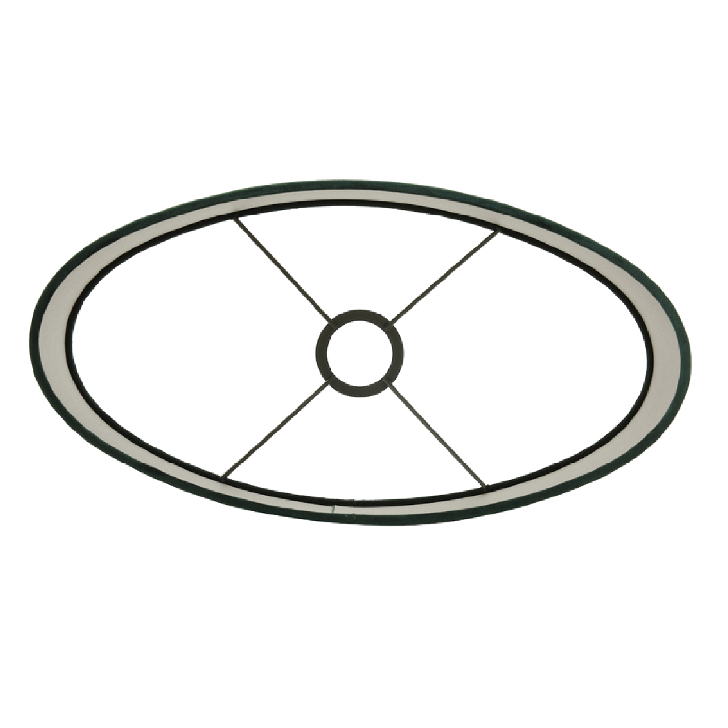 Lampenschirm Zylinder VELOURS von Light & Living Samt Grün 38x17,5x28 cm Oval