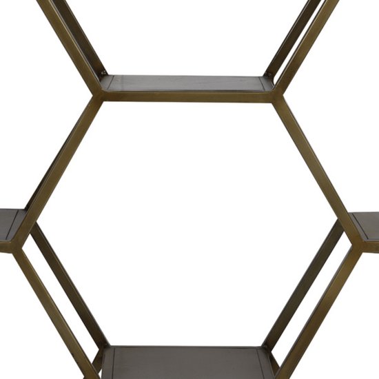 Standregal HUAL Light & Living 100x24,5x179 cm Antikbronze Metall