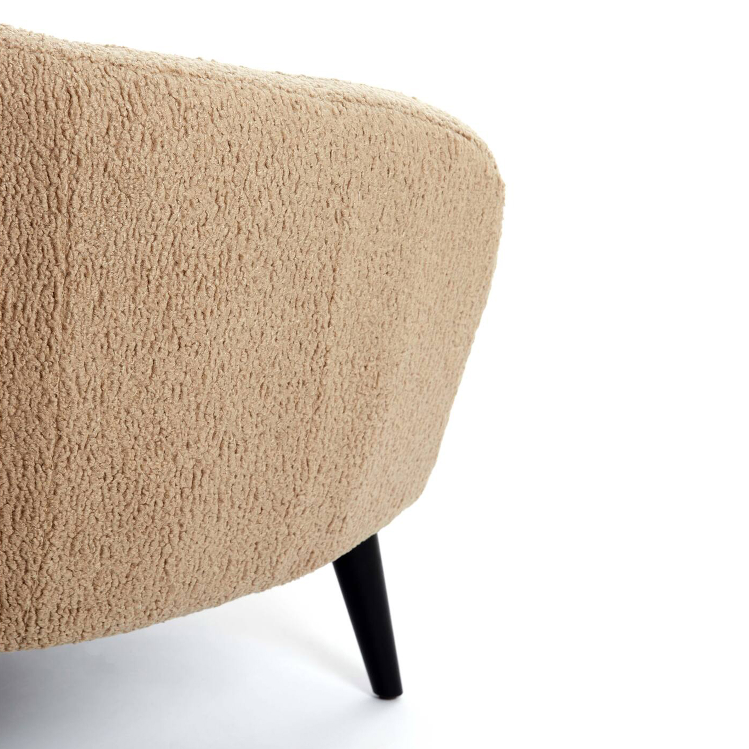 Couch Sofa ALMOND von Light & Living 160x72x79 cm Teddy Sand Couch Sofa ALMOND von Light & Living 160x72x79 cm Teddy Sand