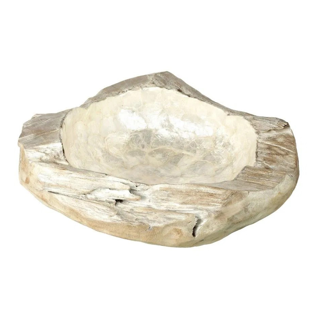 Dekoschale Schale CAPIZ von Light & Living Organic Ornament Ø50x20 cm Dekoschale Schale CAPIZ von Light & Living Organic Ornament Ø50x20 cm