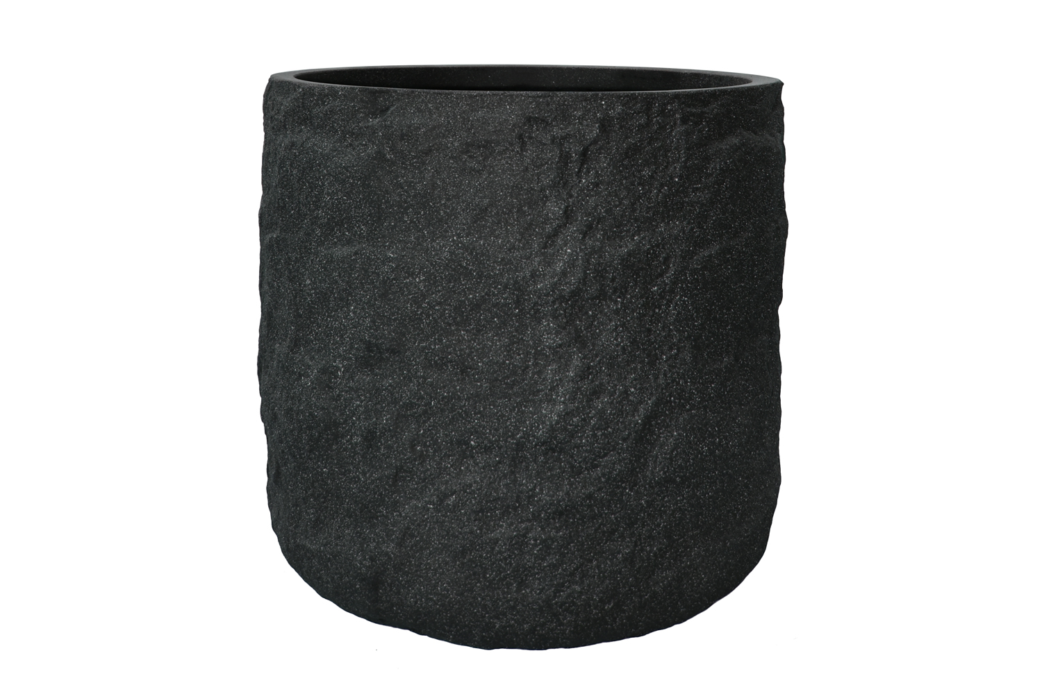 Pflanzgefäß The Rock Pflanzkasten Blumenkasten 45x41 cm Steinoptik Anthrazit