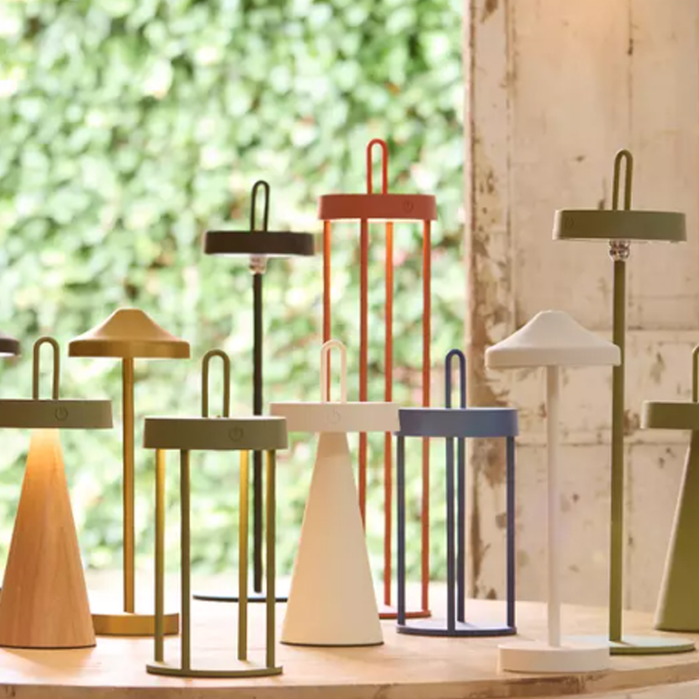 LED Tischleuchte AMPEHA von Light & Living Ø13x47 cm Lampe Schwarz