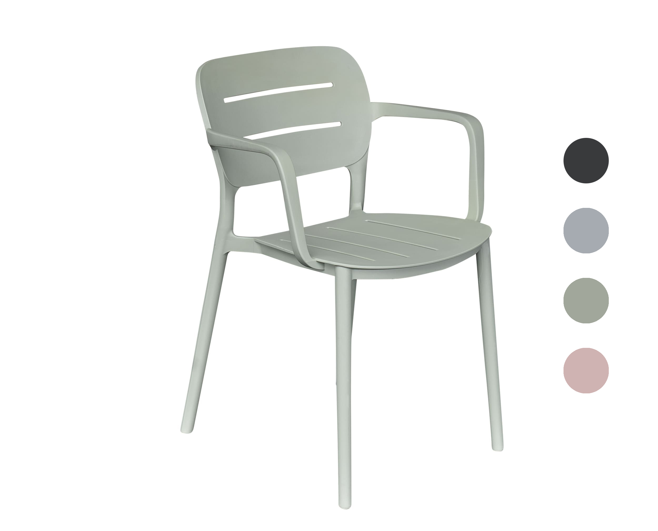 Stapelstuhl Utah Gartenstuhl Bistrostuhl Kunststoffstuhl Grün