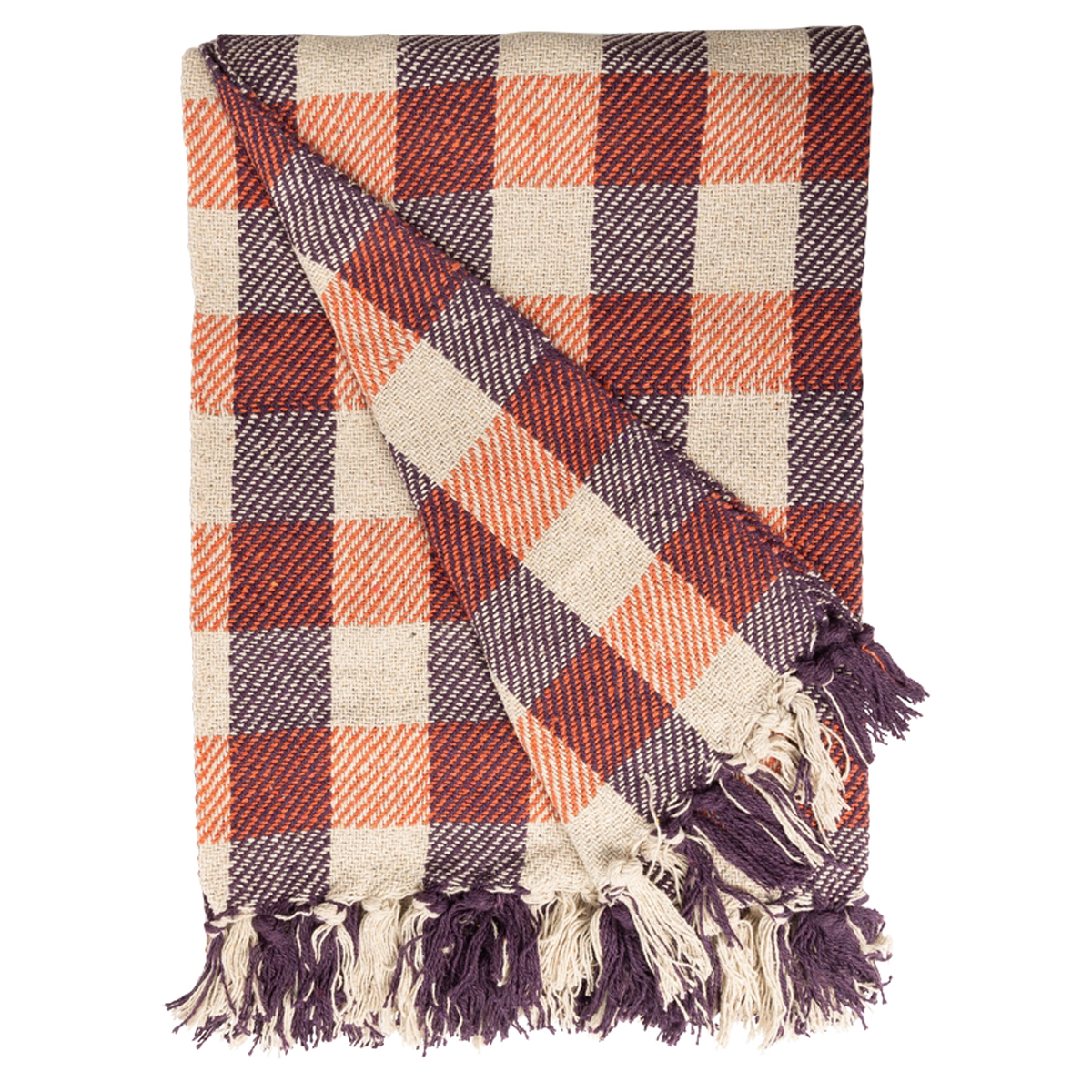 Decke Überwurf Würfel 100% Baumwolle 130x180 cm Skandinavisch