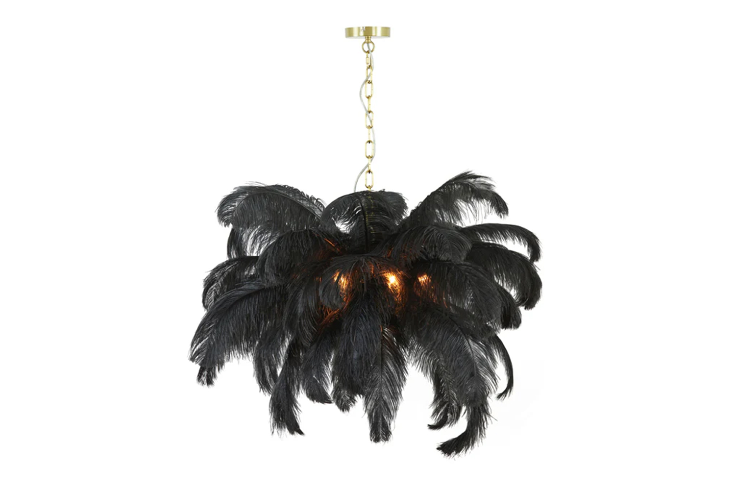 Deckenleuchte Hängeleuchte FEATHER von Light & Living Federn Ø80x80 cm Schwarz Deckenleuchte Hängeleuchte FEATHER von Light & Living Federn Ø80x80 cm Schwarz