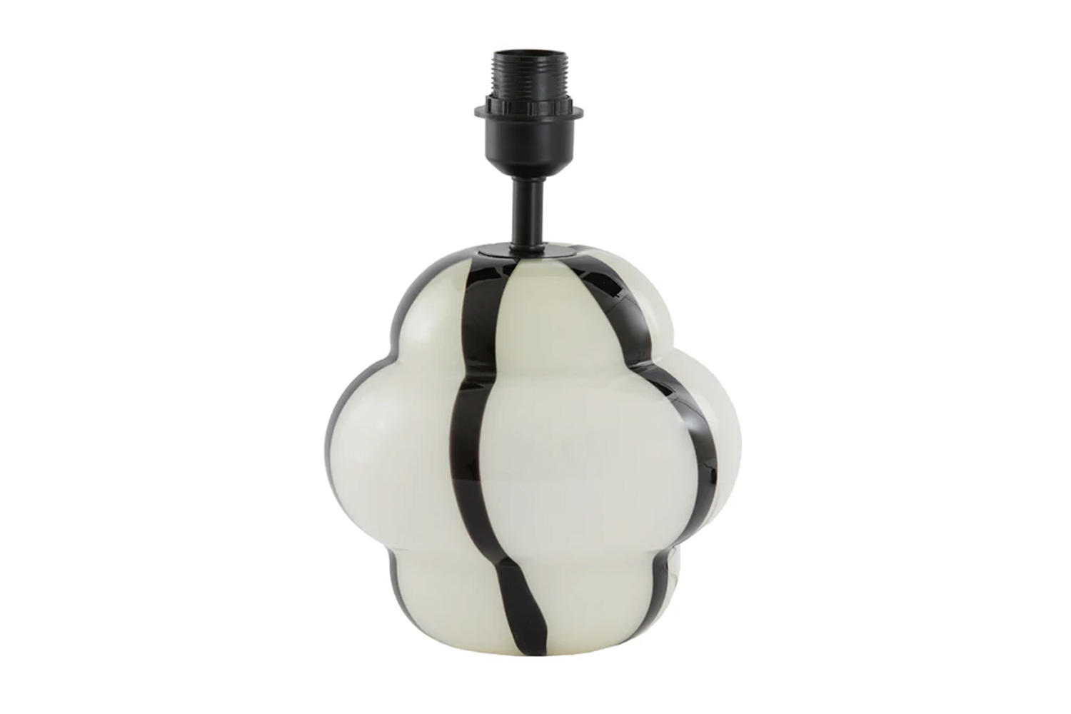 1738543-lampenfuss-tischleuchte-ylien-light-living-creme-schwarz-glas_1.jpg Lampenfuß YLIEN von Light & Living Ø22x28 cm Tischleuchte Glas Creme-Schwarz