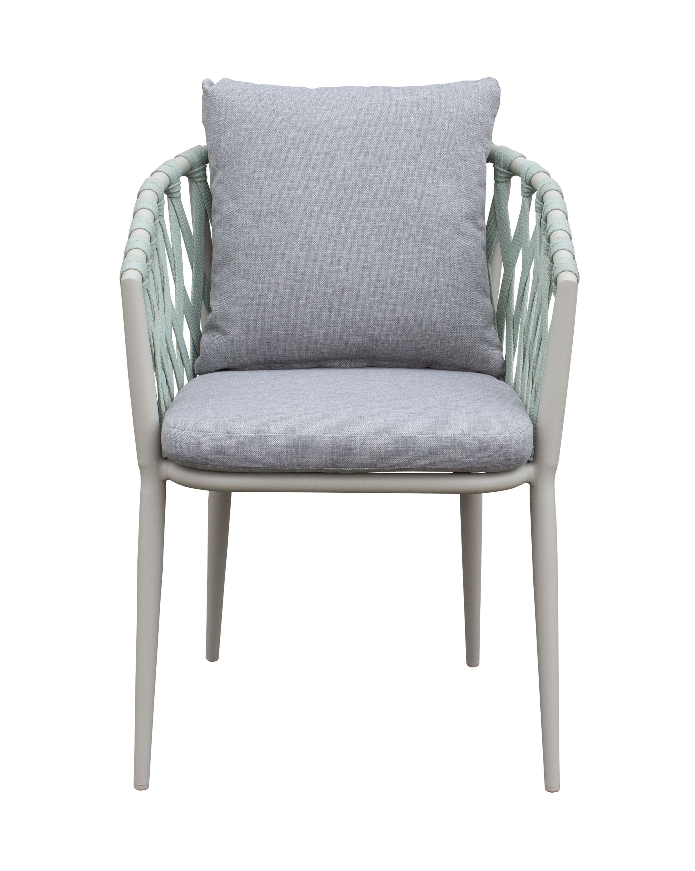 Stapelstuhl Gartenstuhl Armlehnenstuhl Vienna Rope taupe-grün Stapelstuhl Gartenstuhl Armlehnenstuhl Vienna Rope taupe-grün