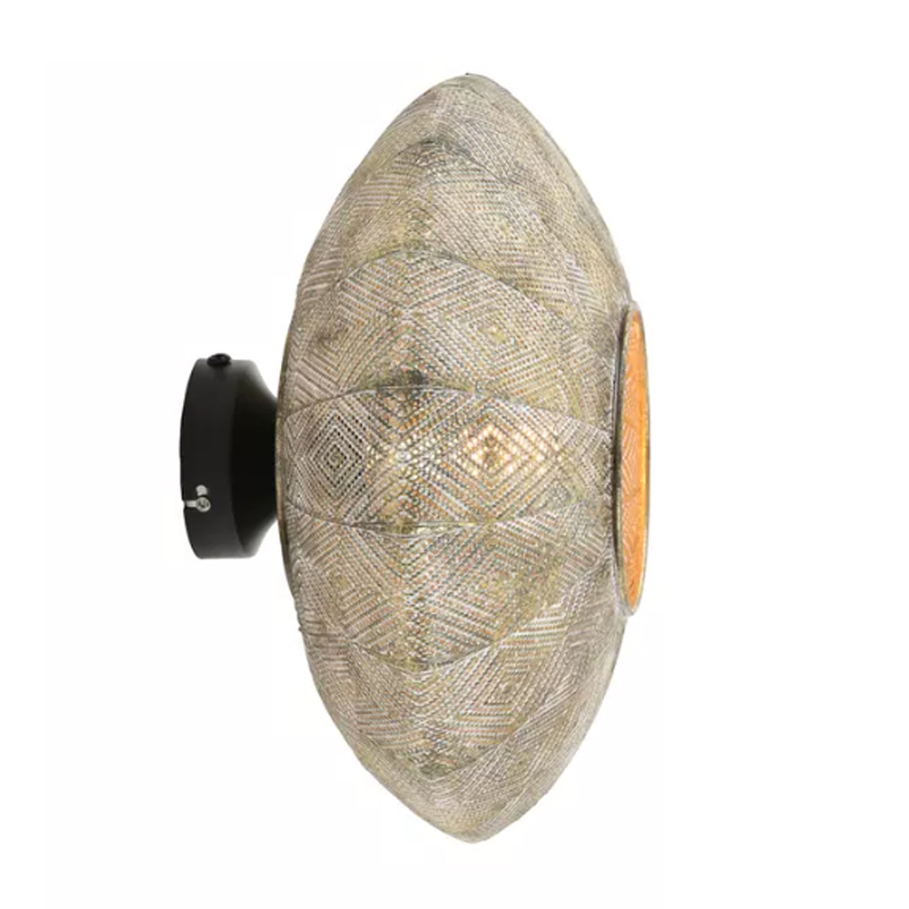 Wandleuchte LAVELLO von Light & Living Ø37,5x22 cm Lampe Gold-Weiß-Schwarz