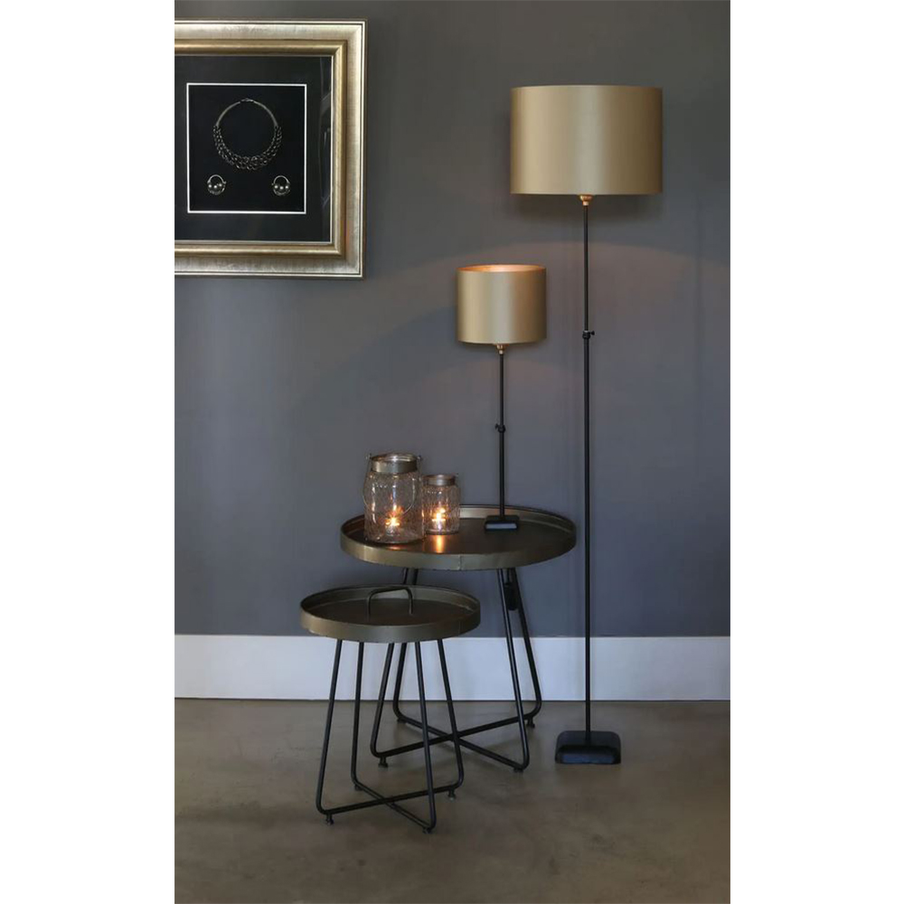 Tischleuchte Lampenfuß DAVINO von Light & Living Lampe 10x54 cm Schwarz