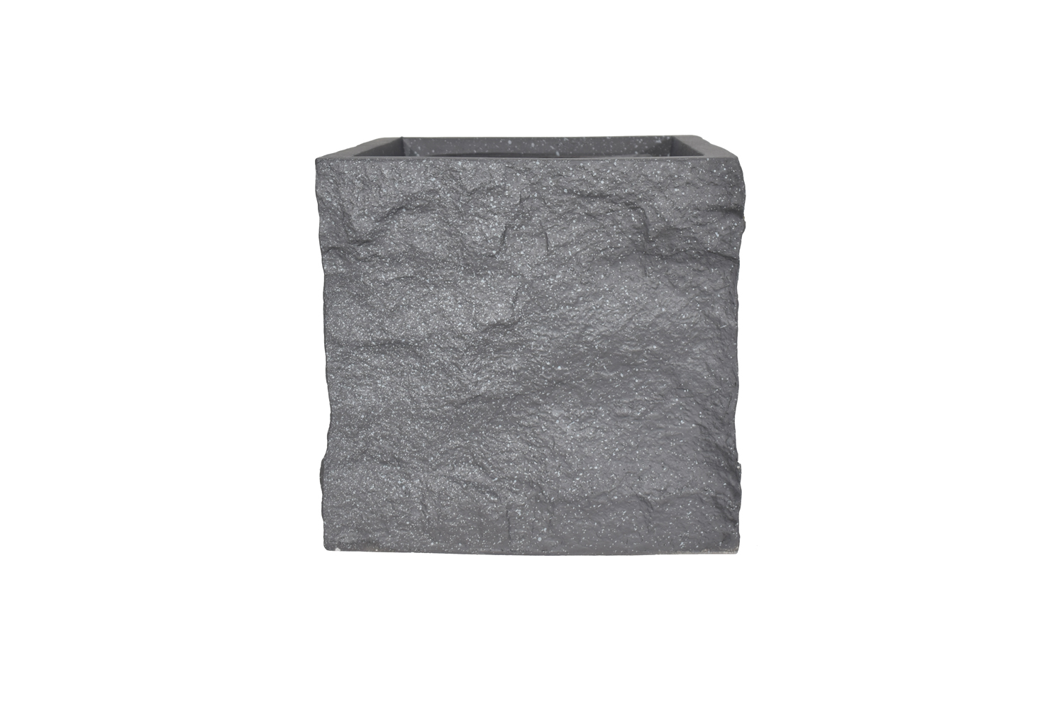 Pflanzgefäß The Rock Pflanzkasten Blumenkasten 29x28 cm Grau-Gepunktet