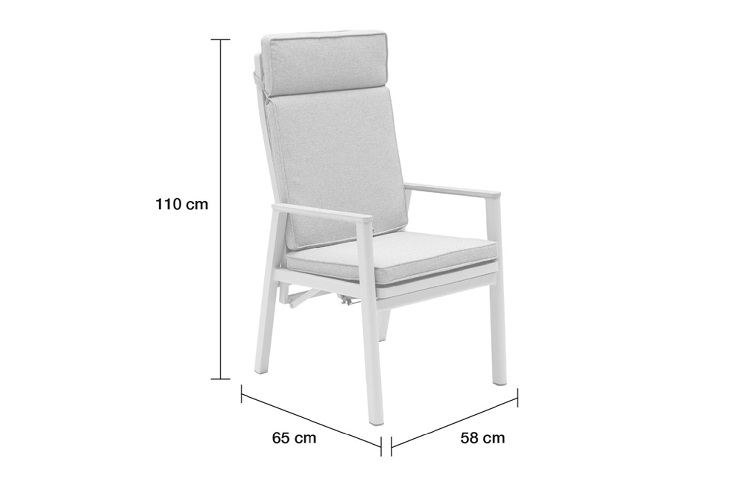 Positionsstuhl Austin Verstellsessel Gartenstuhl Teak-Armlehne Taupe-Grau Positionsstuhl Austin Verstellsessel Gartenstuhl Teak-Armlehne Taupe-Grau