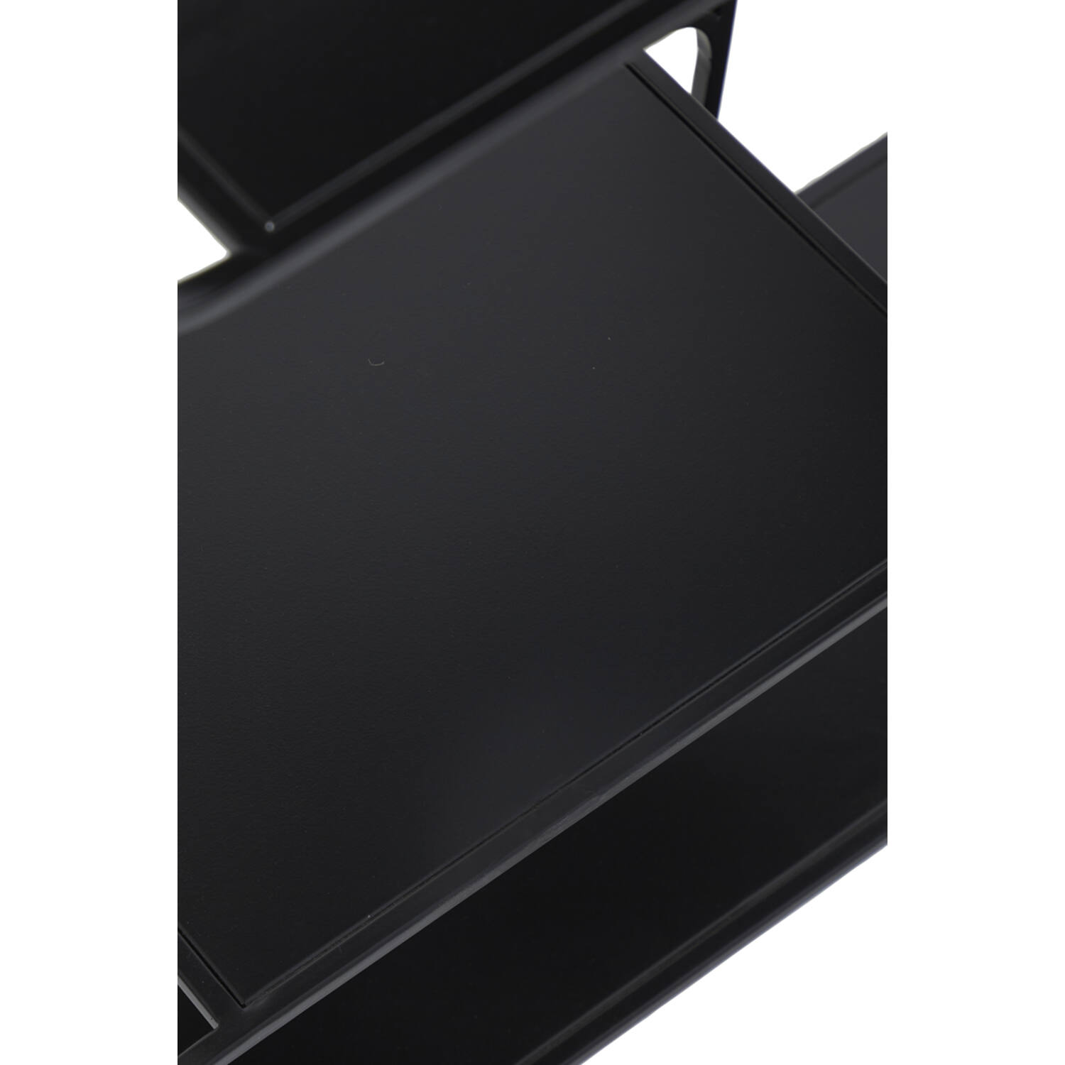 Wandschrank Regal offen WINSTON von Light & Living 100x26,5x90,5 cm Schwarz LIFA LIVING Schweberegal Malaga Holz Metall, Modernes Wandregal mit 2 Etagen Boden, Hängeregal, 66,5 x 14,3 x 33,6 cm