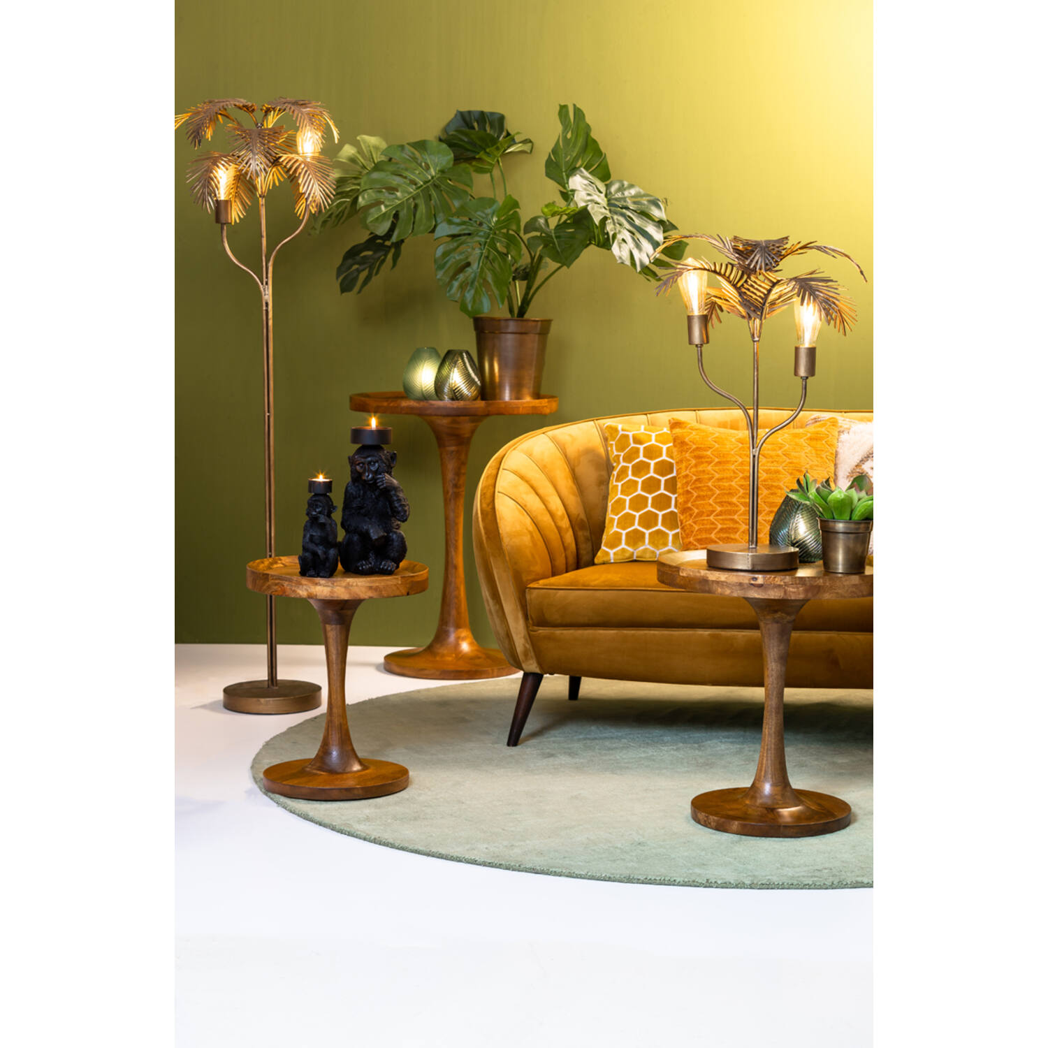 Beistelltisch JOEKON von Light & Living Ø40x47 cm Holz Öl Braun