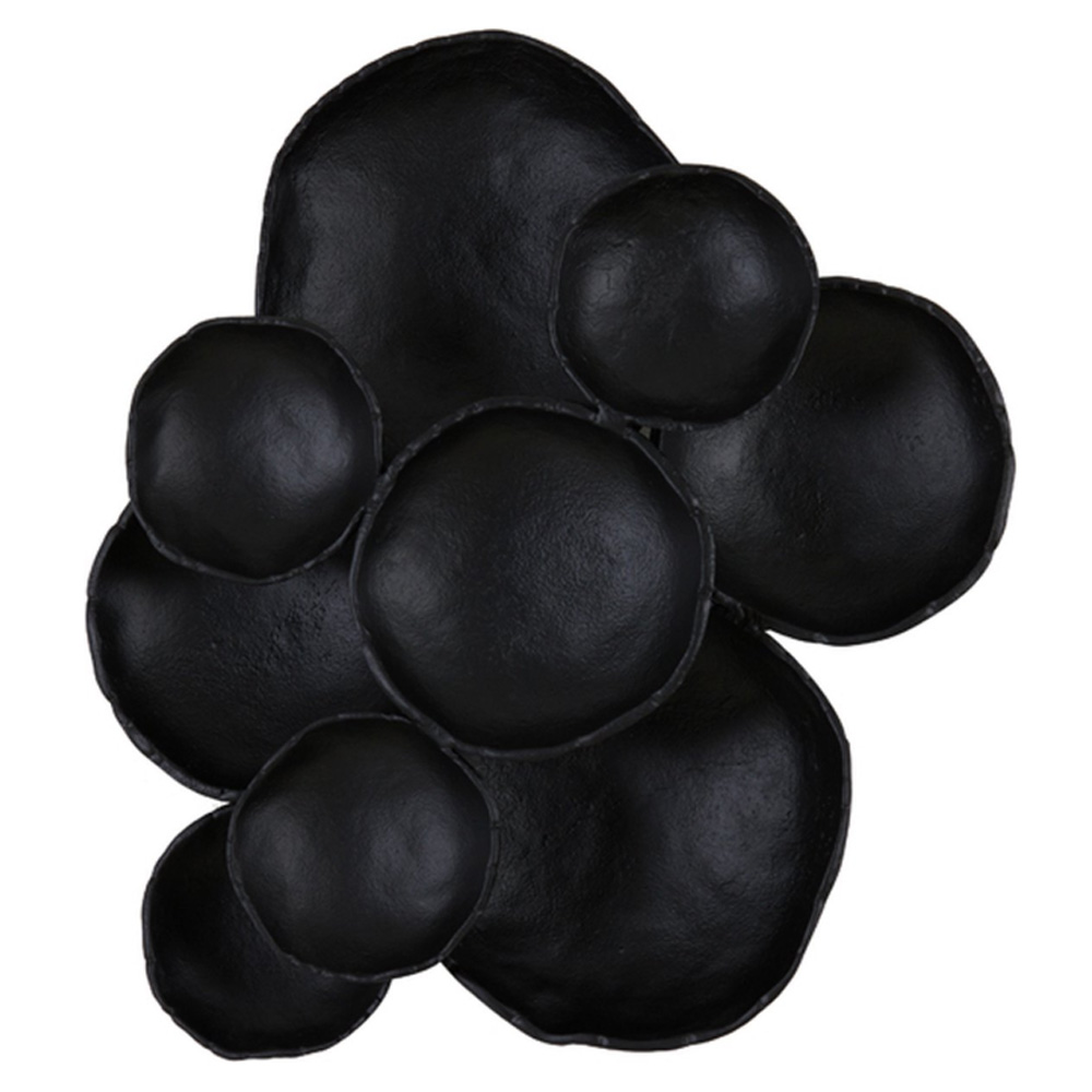 Wandornament LAMABO von Light & Living 53x10x43 cm Deko Metall Matt Schwarz
