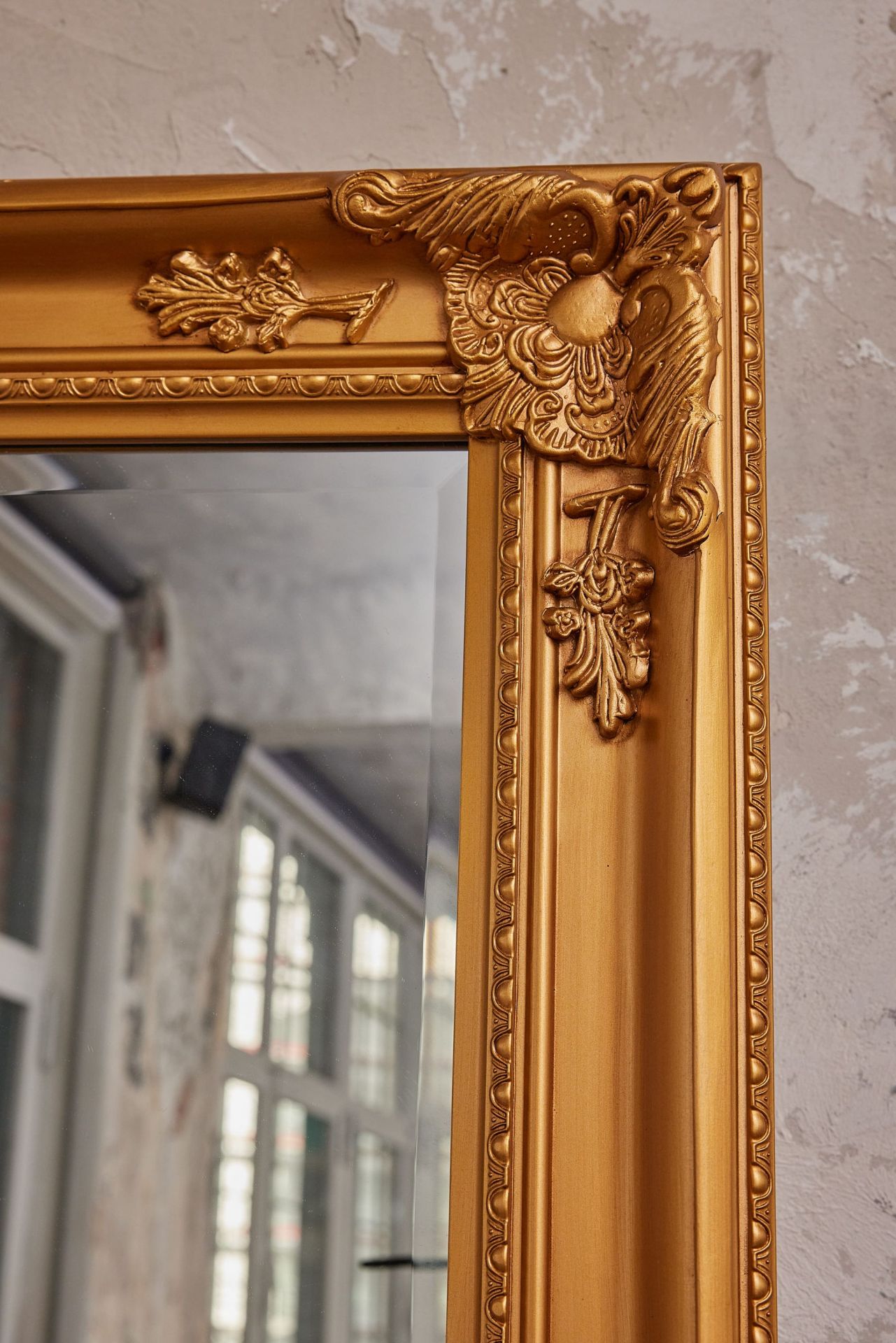 Wandspiegel Barock Gold 180x80 cm XL Spiegel Antik-Stil Ganzkörperspiegel Wandspiegel Barock XXL Spiegel Gold 200 x 100 cm Antik-Stil Ganzkörperspiegel