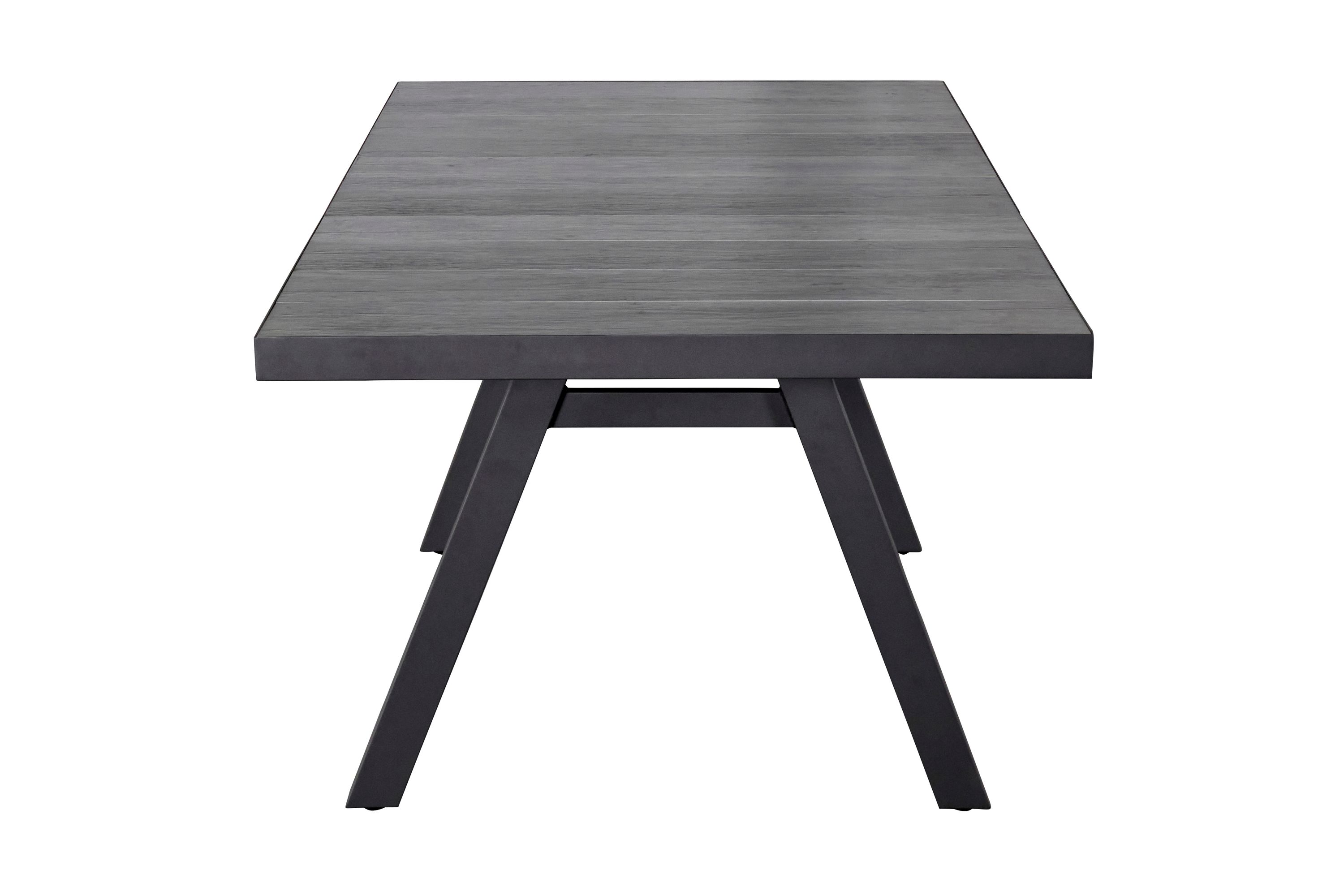 Keramiktisch Gartentisch Nizza Esstisch 200x100x75cm Stativ-Gestell anthrazit