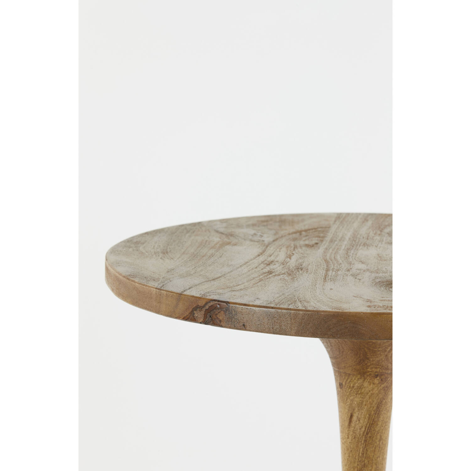 Beistelltisch BICABA von Light & Living Ø50x55 cm Holz Matt dunkel Braun