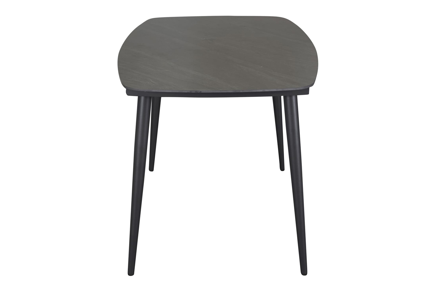 Gartentisch Balu Esstisch Terrassentisch 160x90x75cm Aluminium/sintered stone Anthrazit