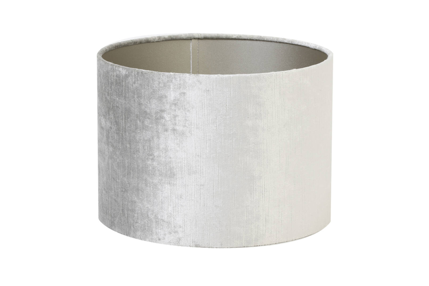 Lampenschirm Zylinder GEMSTONE von Light & Living Ø40x30 cm Samt Silber