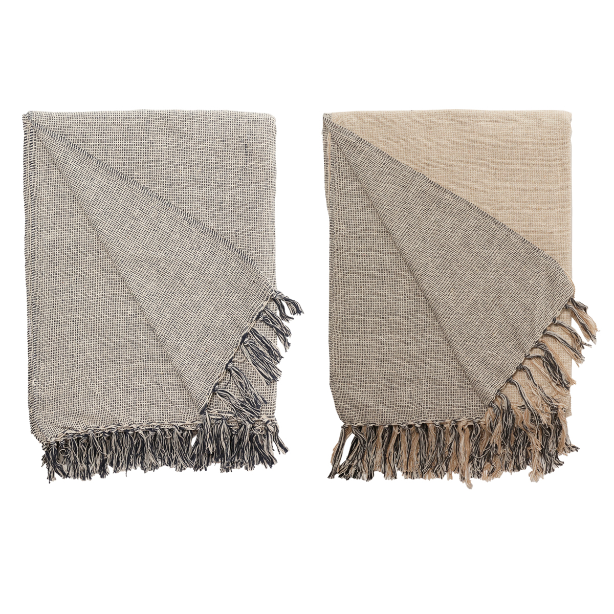 Decke Überwurf Soft Streifen 100% Baumwolle 130x180 cm Skandinavisch Decke Überwurf Soft Streifen 100% Baumwolle 130x180 cm Skandinavisch Navy