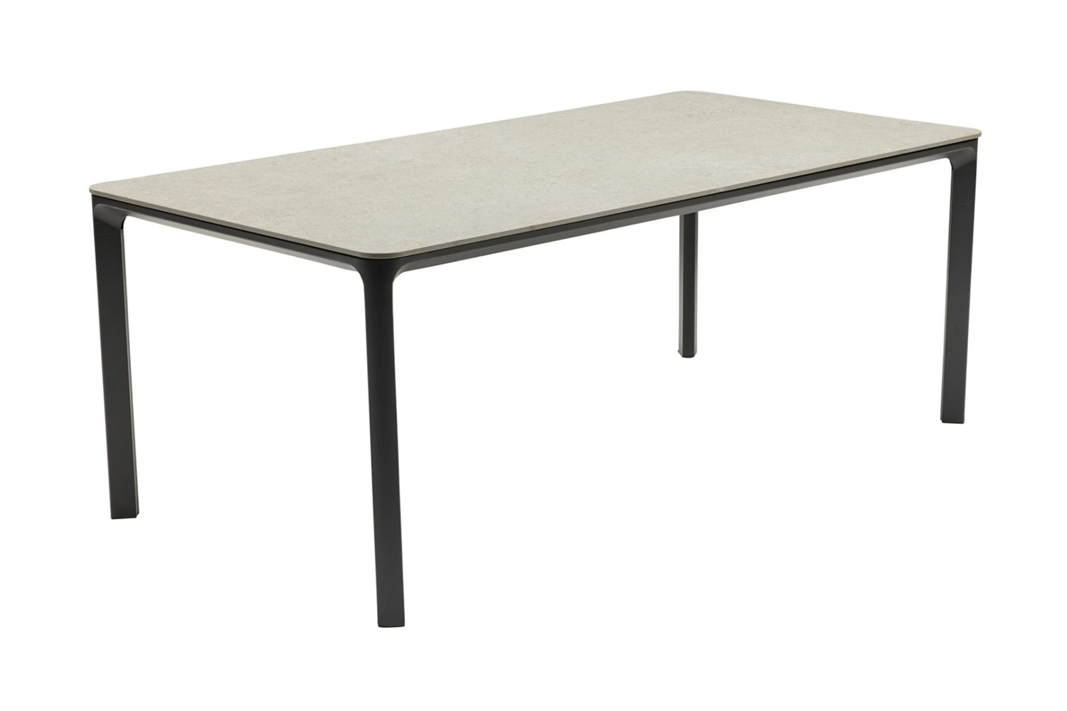 Gartentisch Pierre Esstisch Terrassentisch 160x90x75cm Aluminium/Sintered Stone Steingrau Gartentisch Pierre Esstisch Terrassentisch 160x90x75cm Aluminium/Sintered Stone Steingrau
